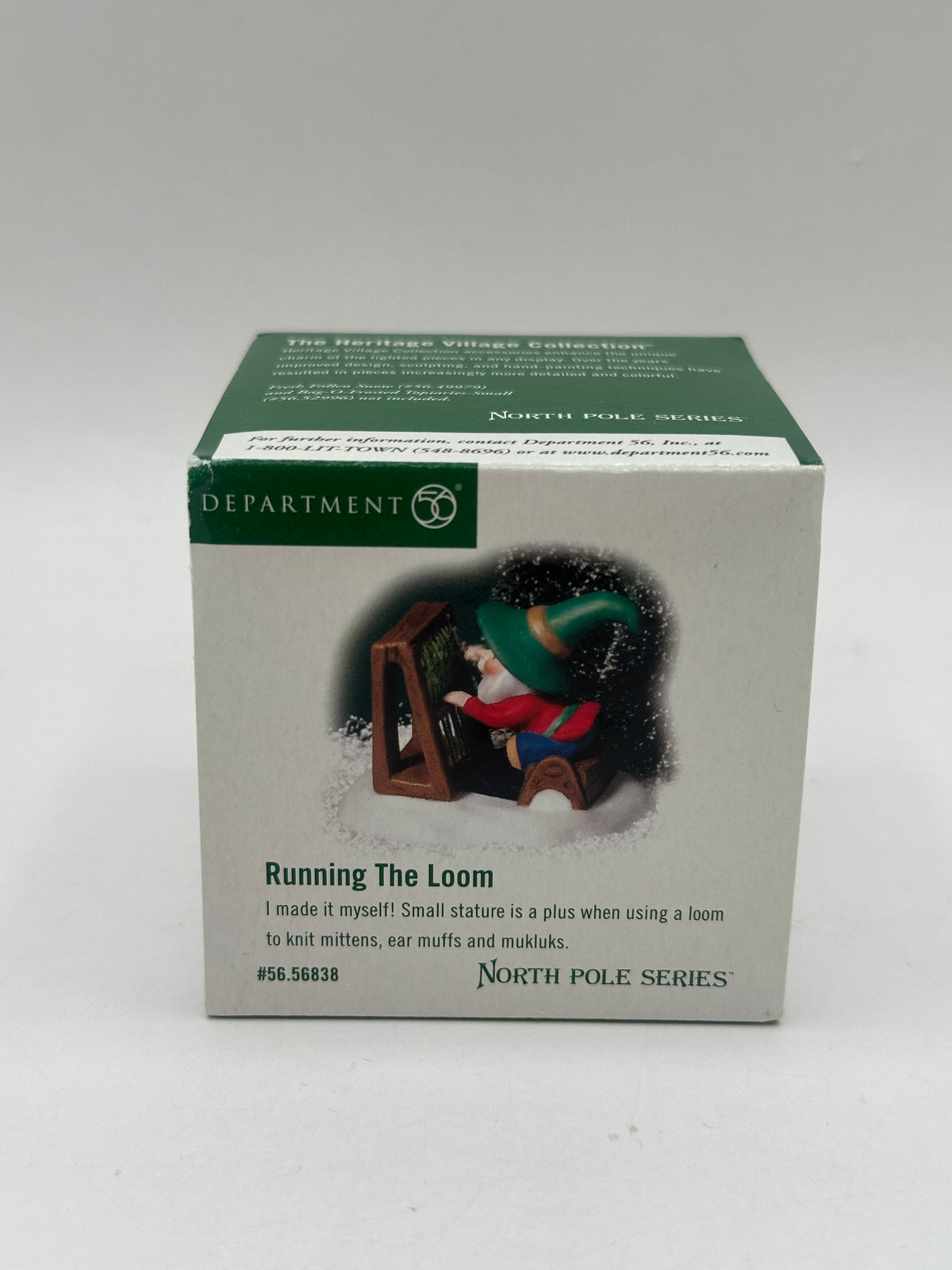 Department 56 - Running The Loom - North Pole Series