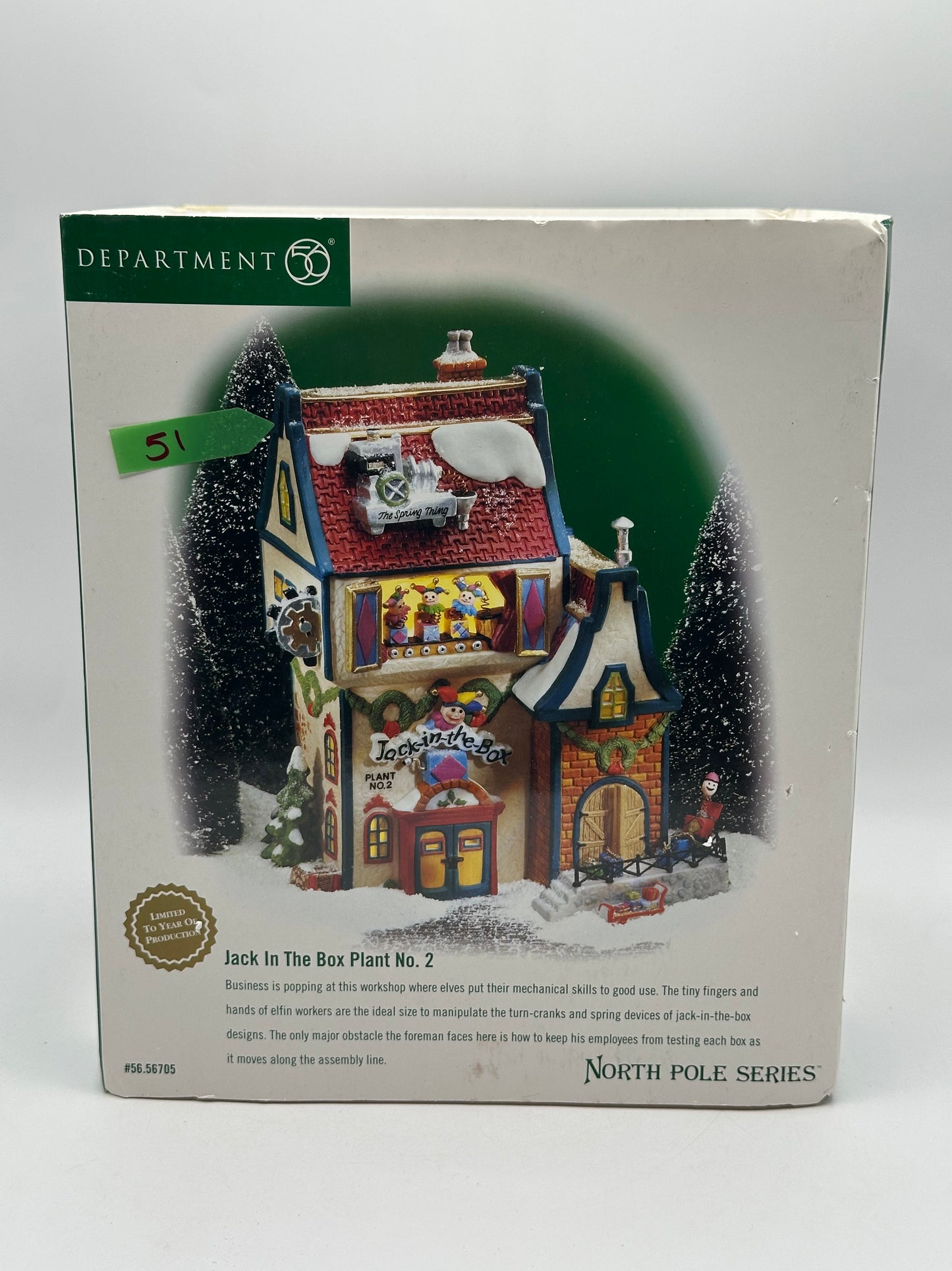 Department 56 - Jack In The Box Plant No. 2 - North Pole Series