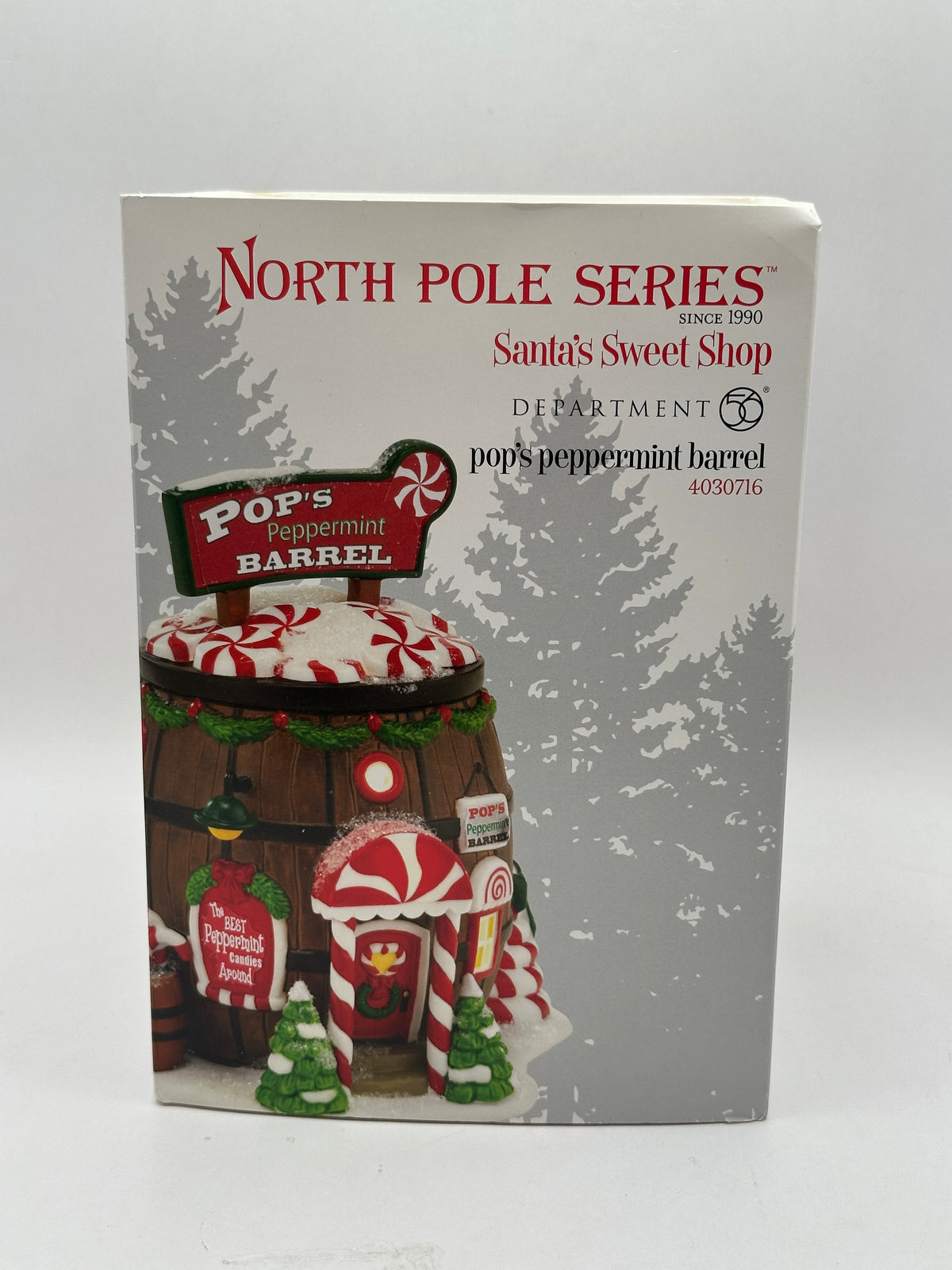 Department 56 - Pop's Peppermint Barrel - North Pole Series