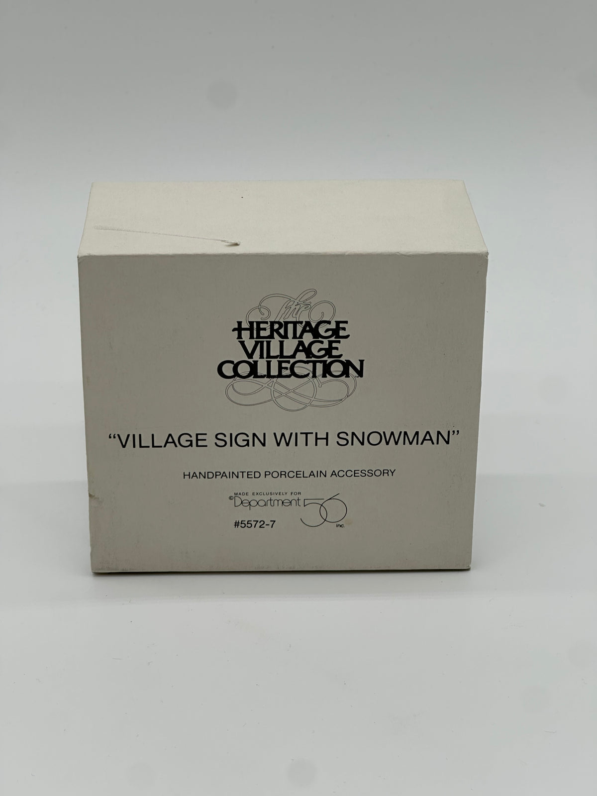 Department 56 - Village Sign With Snowman - Dickens’ Village