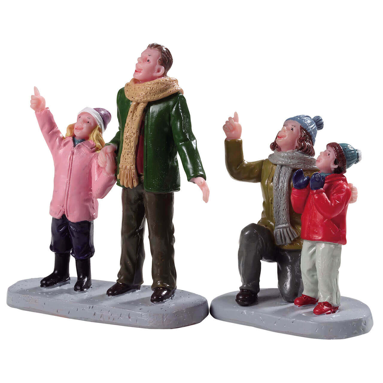 Lemax People Admiring Fireworks - Christmas village figurine