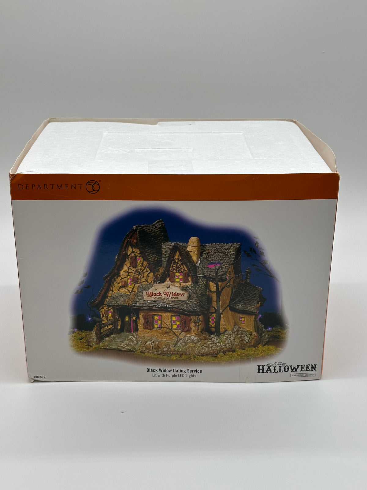 Department 56 - Black Widow Dating Service - Snow Village Halloween