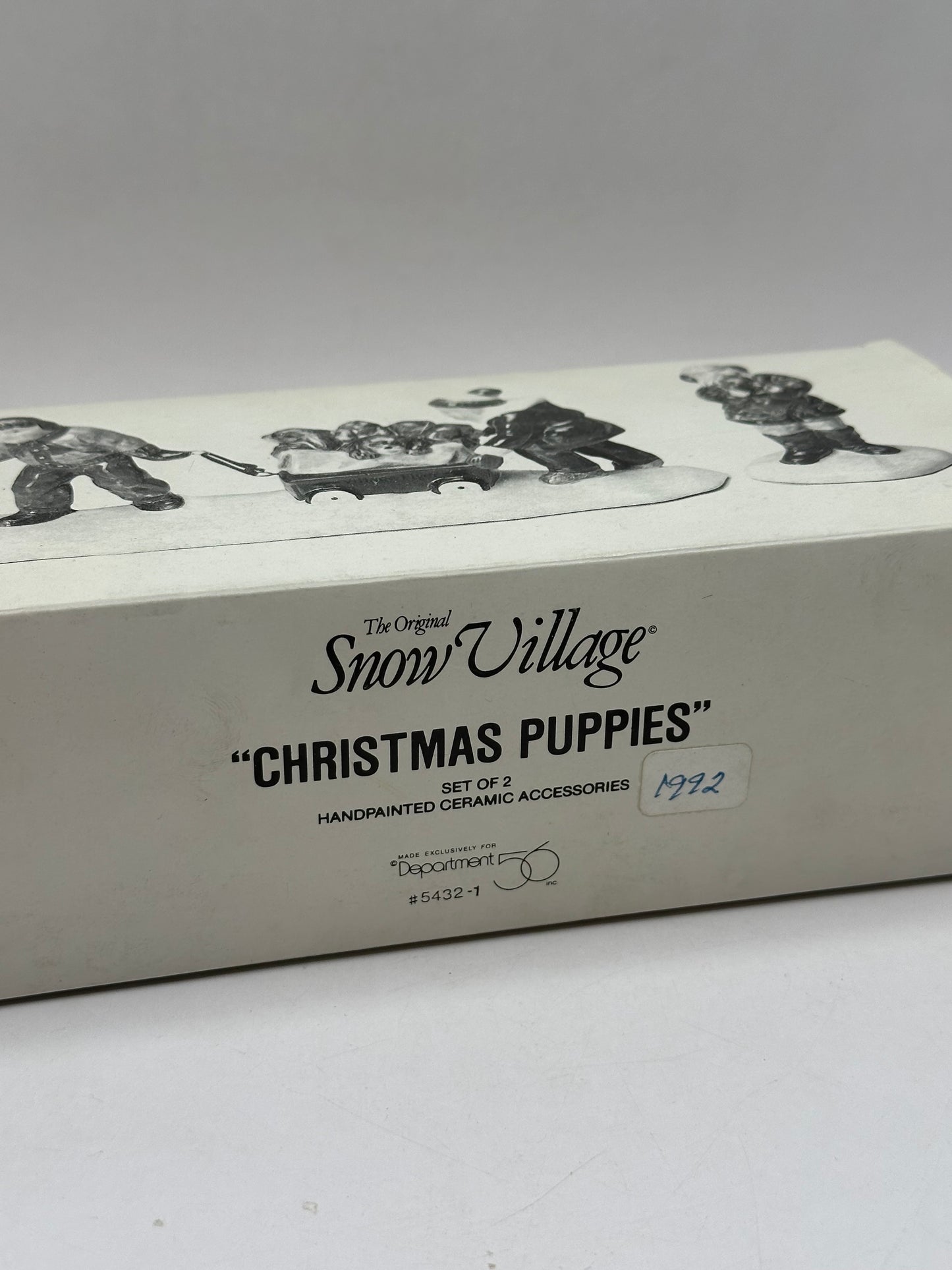 Department 56 - Christmas Puppies - Original Snow Village