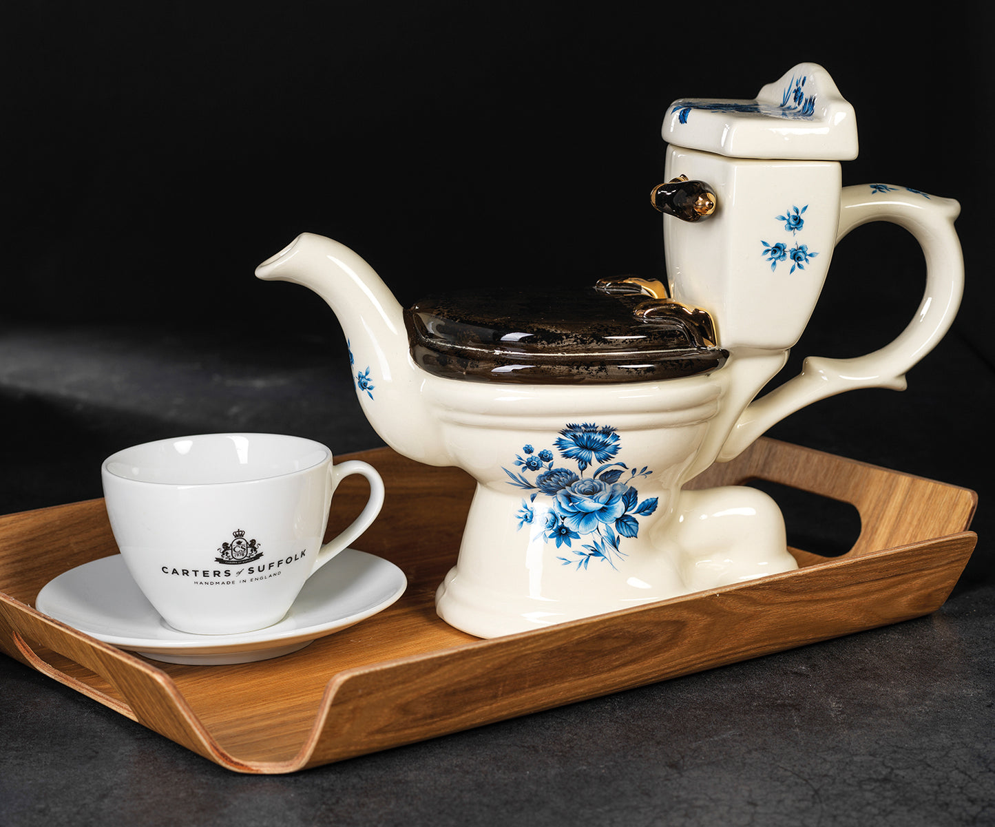 Carters of Suffolk - At Your Convenience (Toilet) - Handmade Teapot
