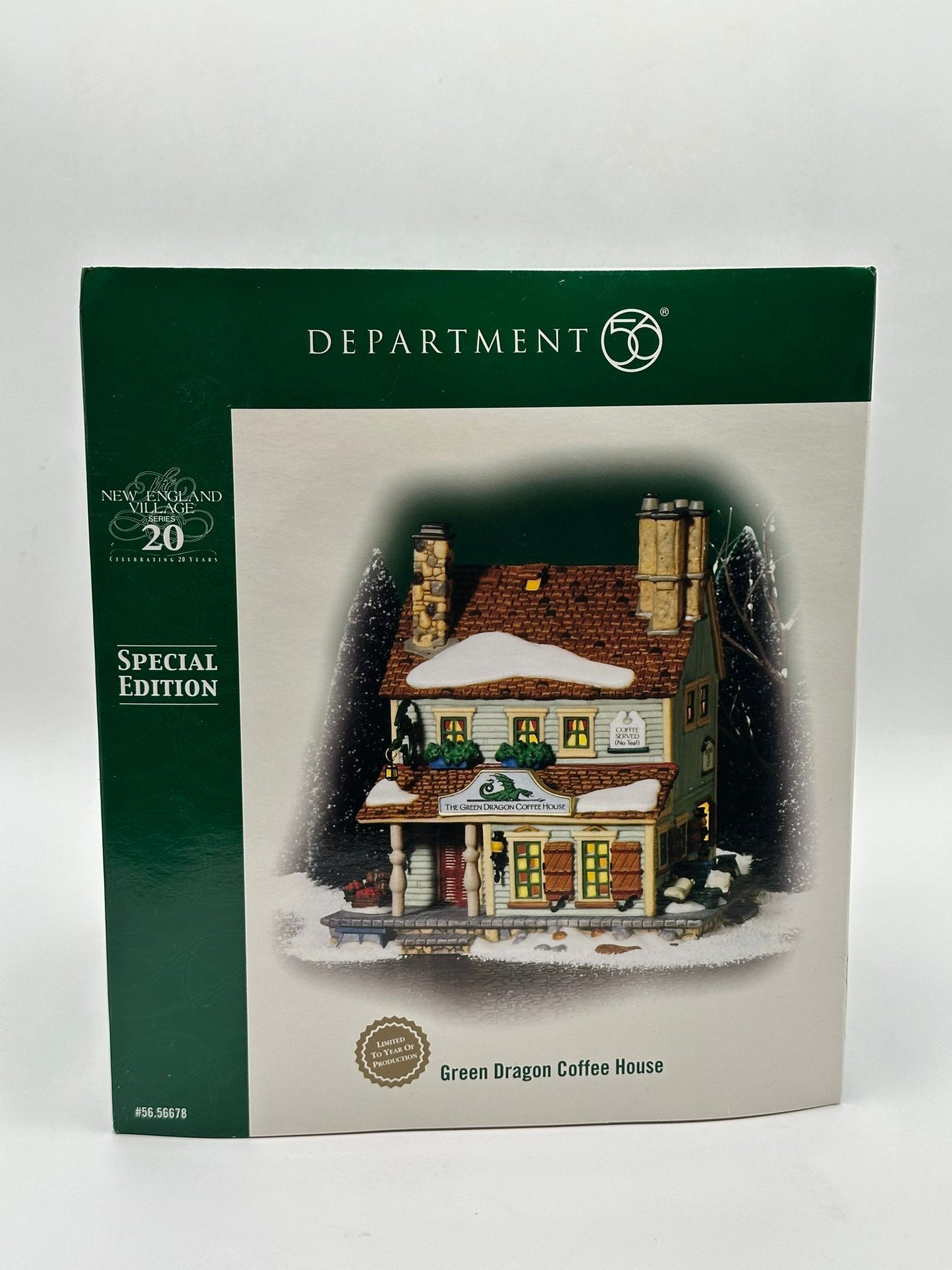 Department 56 - Green Dragon Coffeehouse - New England Village