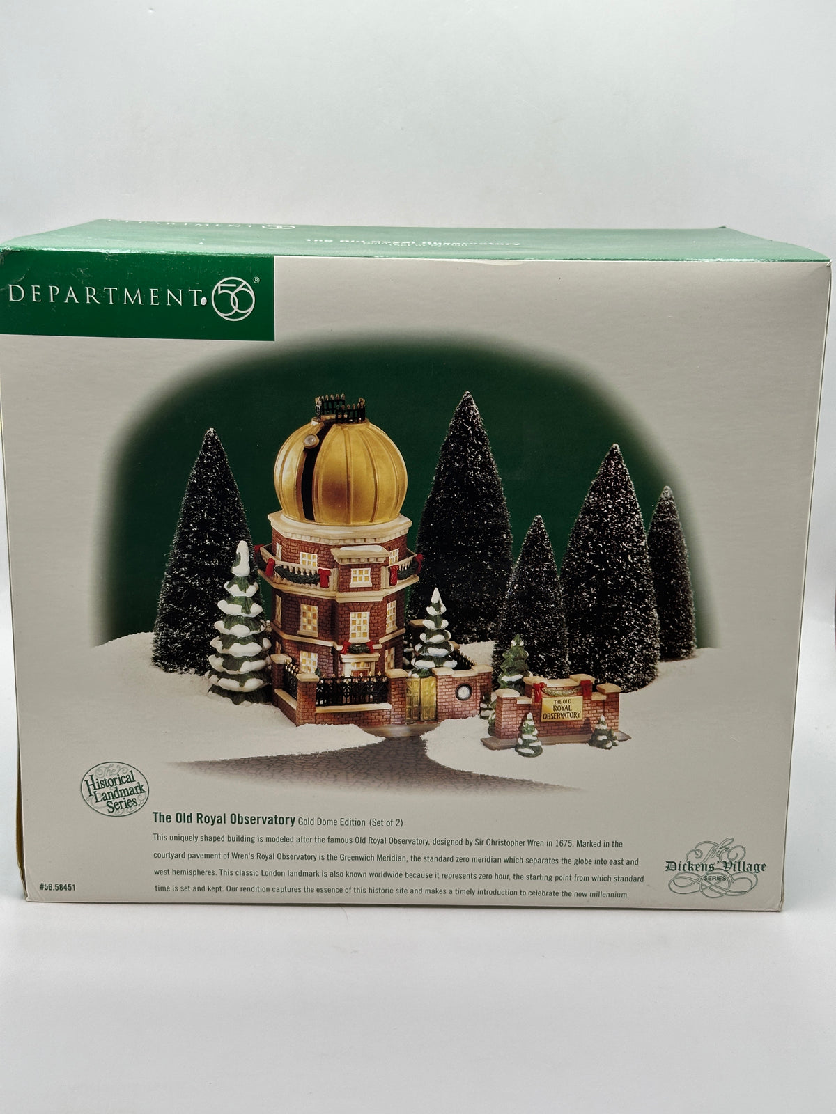 Department 56 - The Old Royal Observatory (Gold Dome Edition) - Dickens’ Village