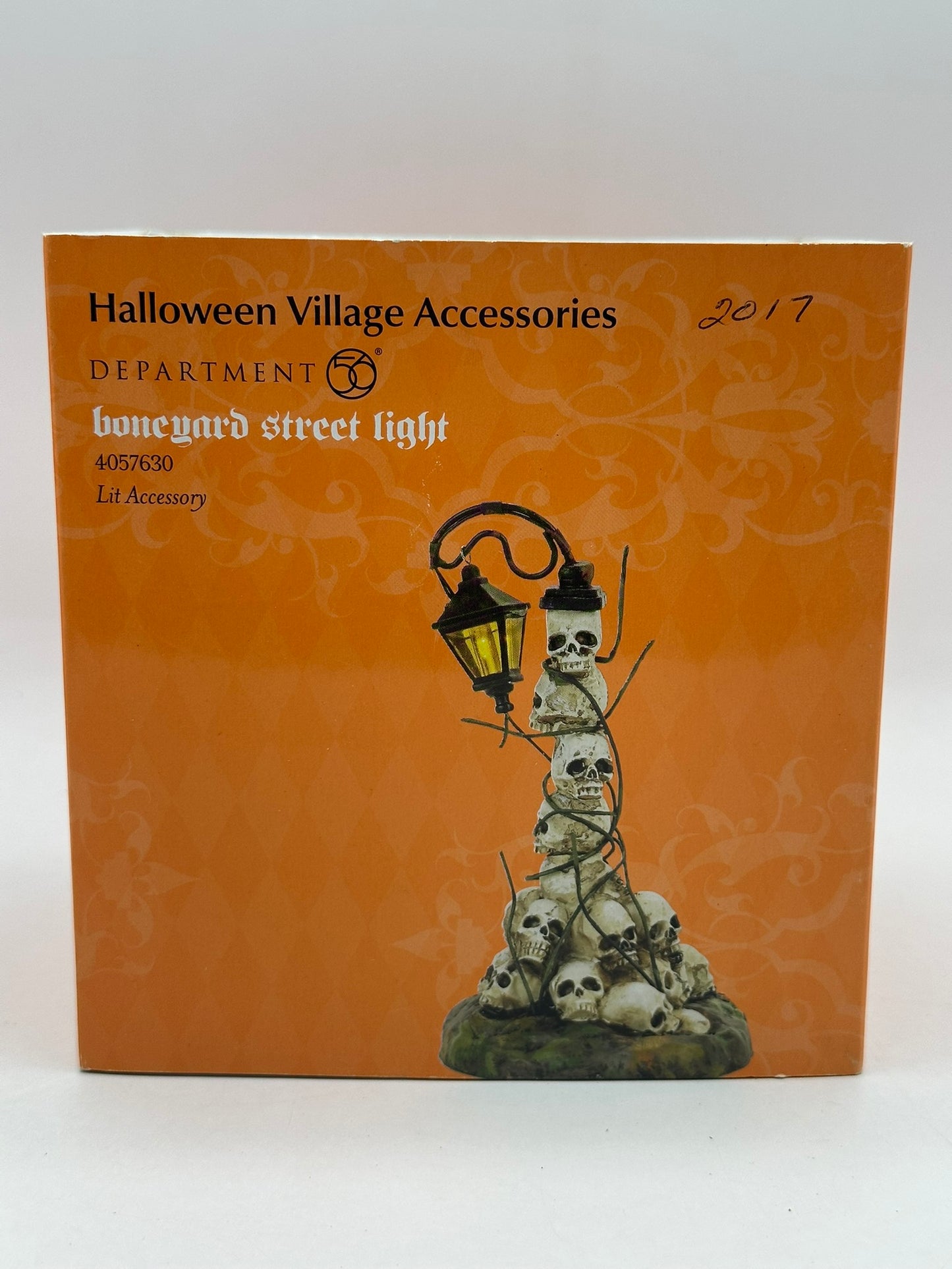 Department 56 - Boneyard Street Light - Snow Village Halloween