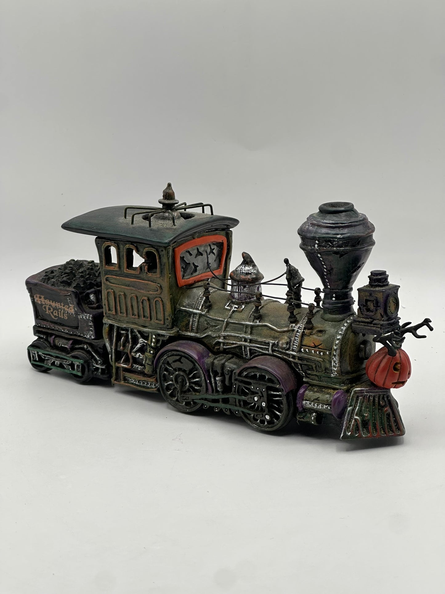 Department 56 - Haunted Rails Engine & Coal Car - Snow Village Halloween
