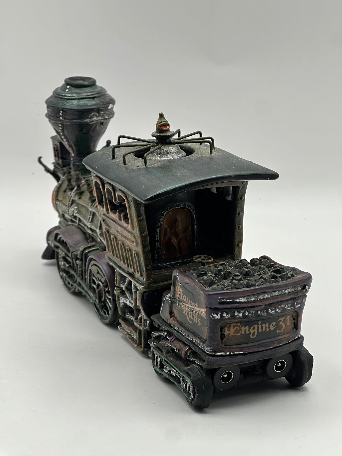 Department 56 - Haunted Rails Engine & Coal Car - Snow Village Halloween