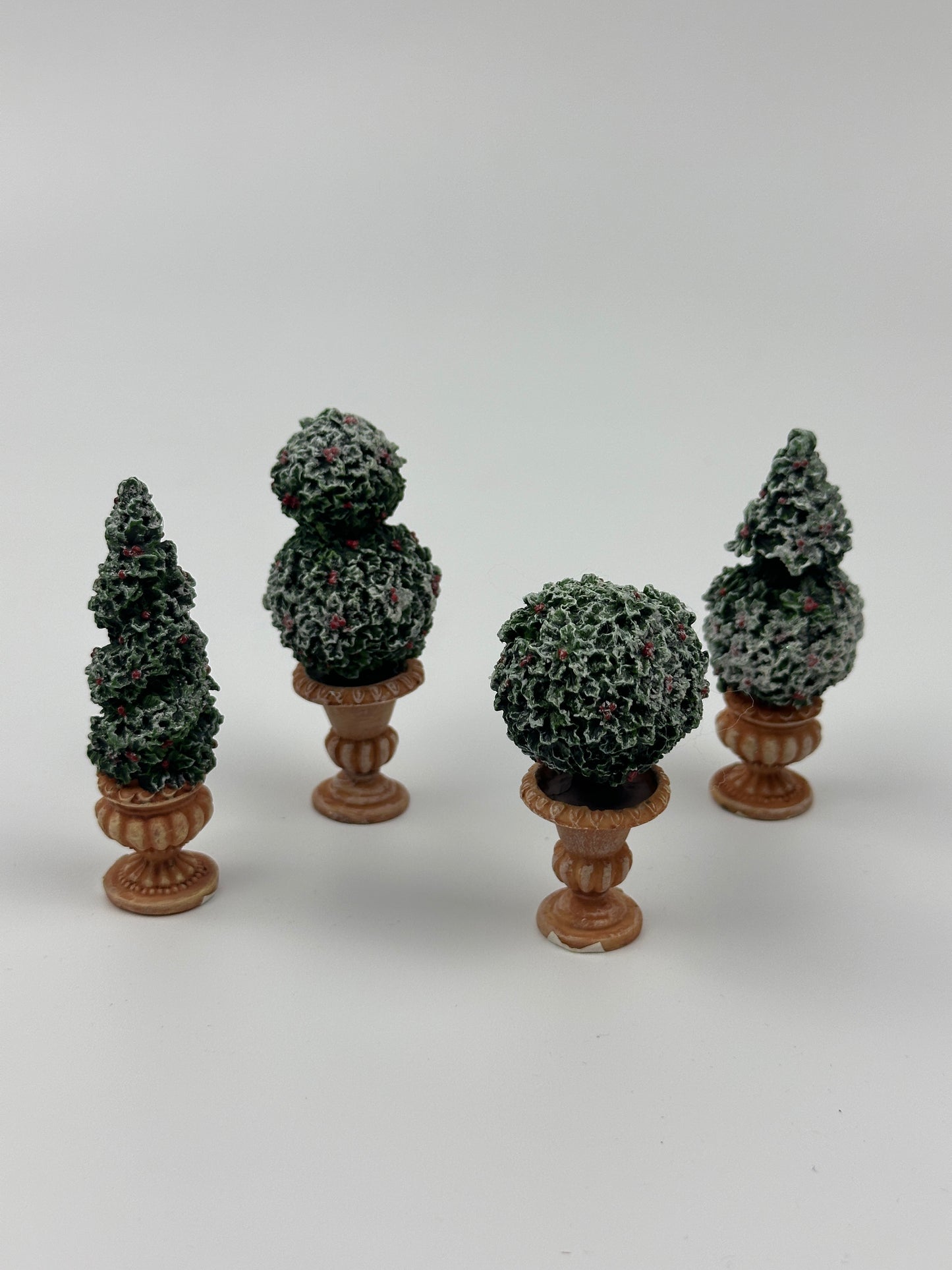 Department 56 - Holly Topiaries - Village Accessories