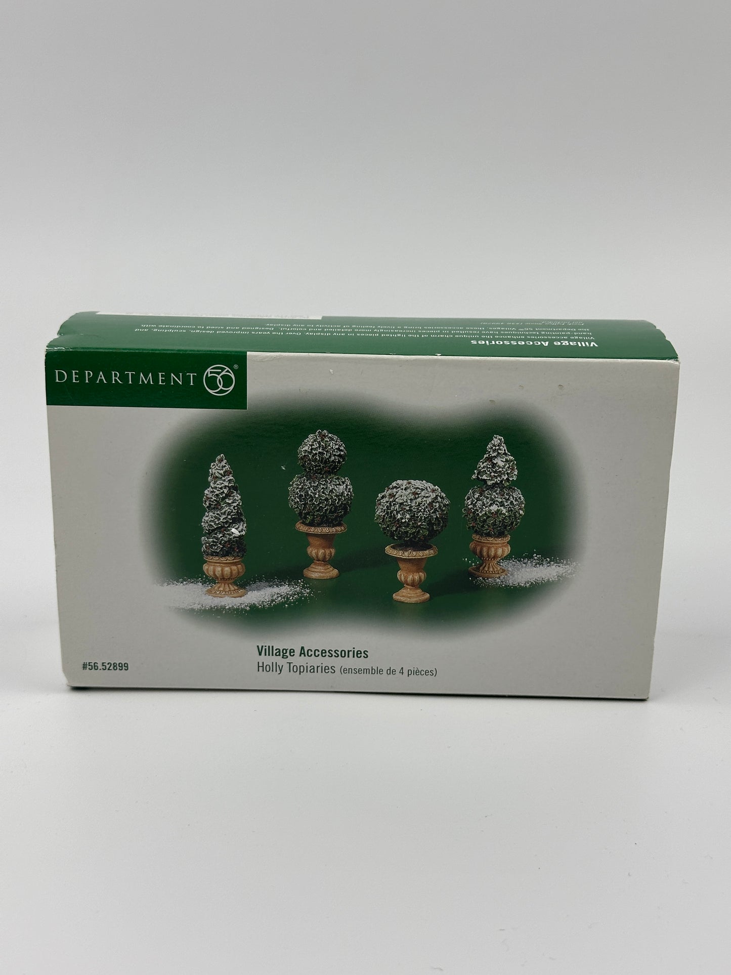 Department 56 - Holly Topiaries - Village Accessories