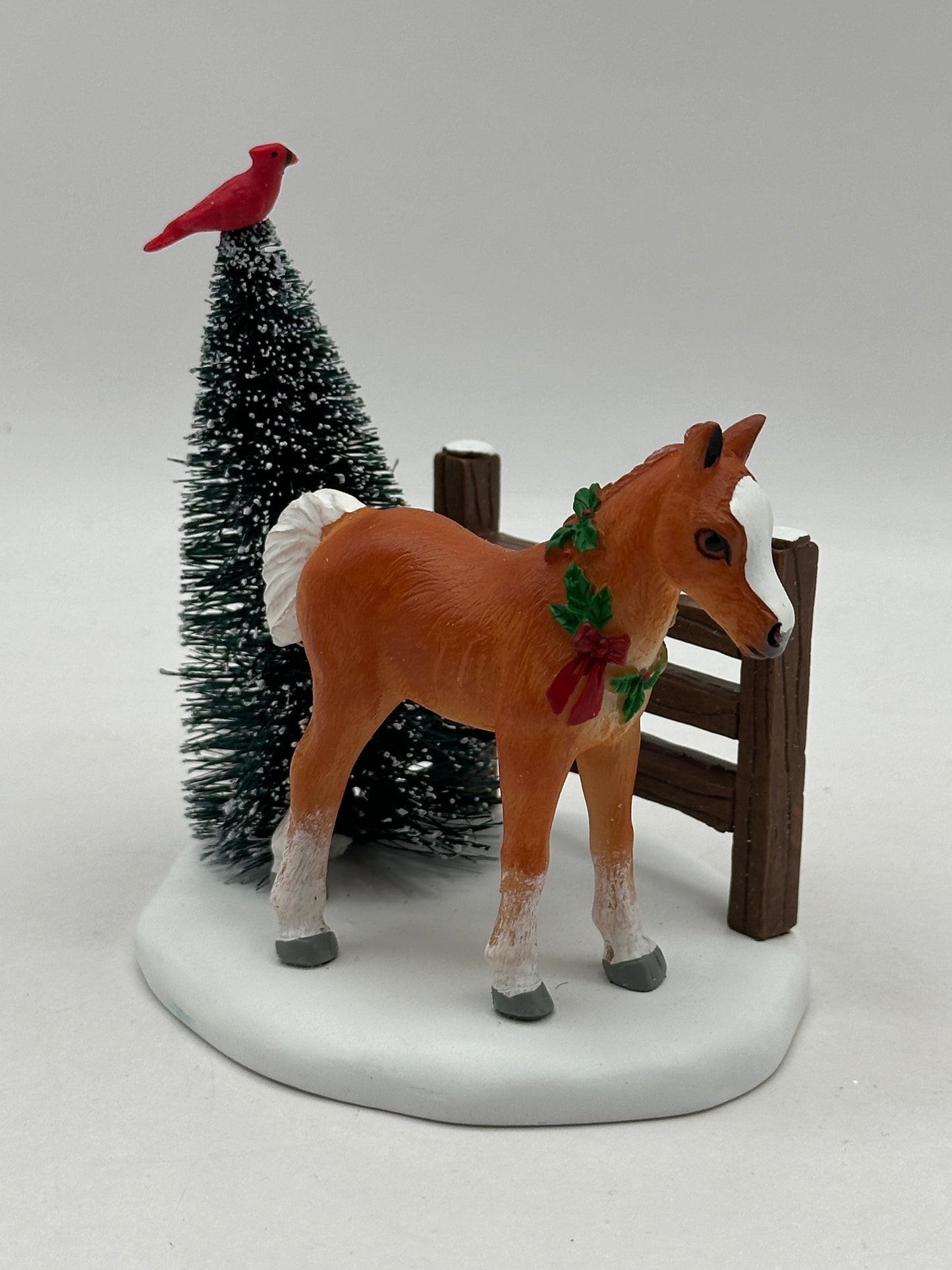Department 56 - Cardinal Christmas Pony - Village Accessories