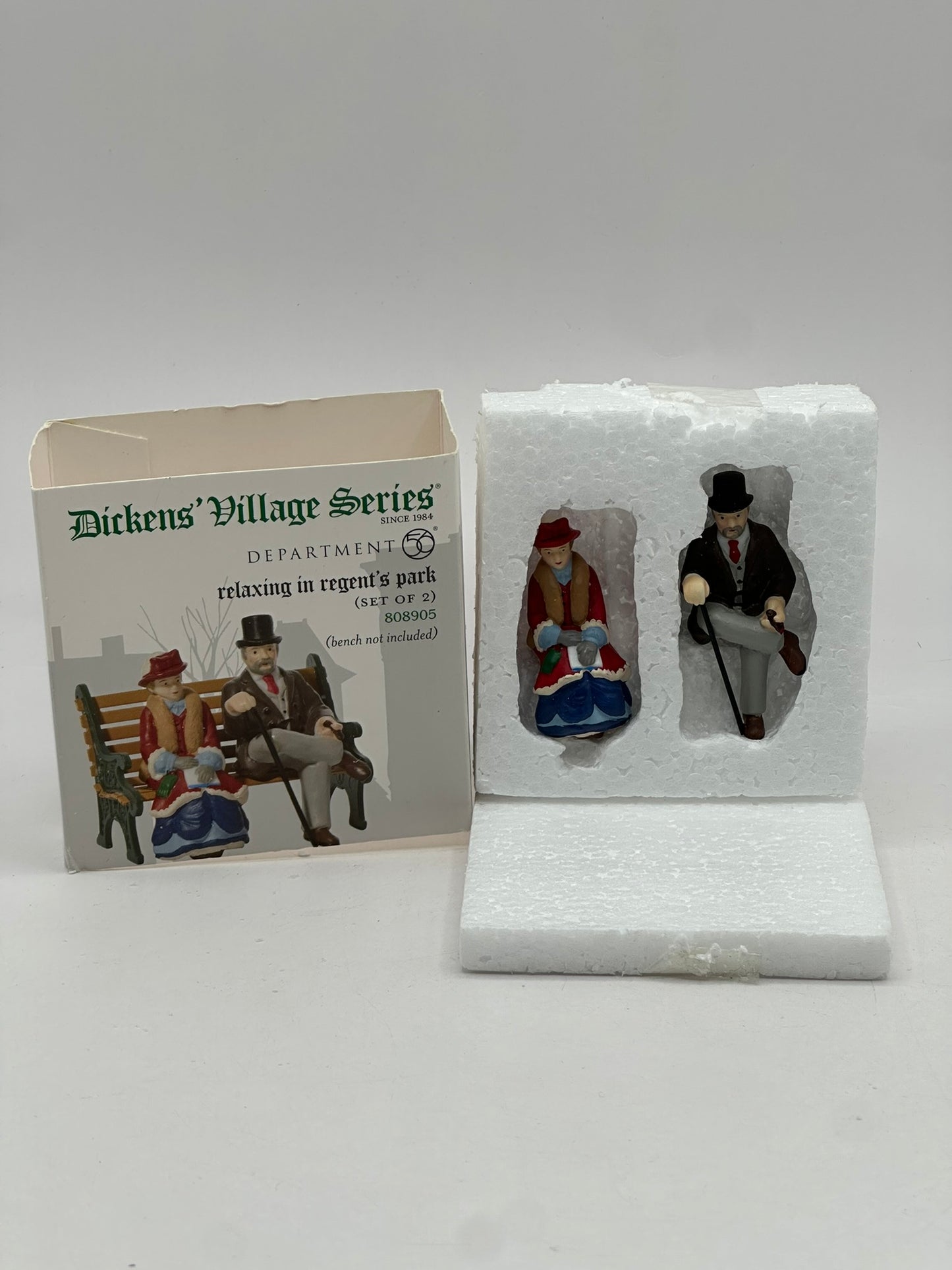 Department 56 - Relaxing In Regent's Park (Set of 2) - Dickens' Village