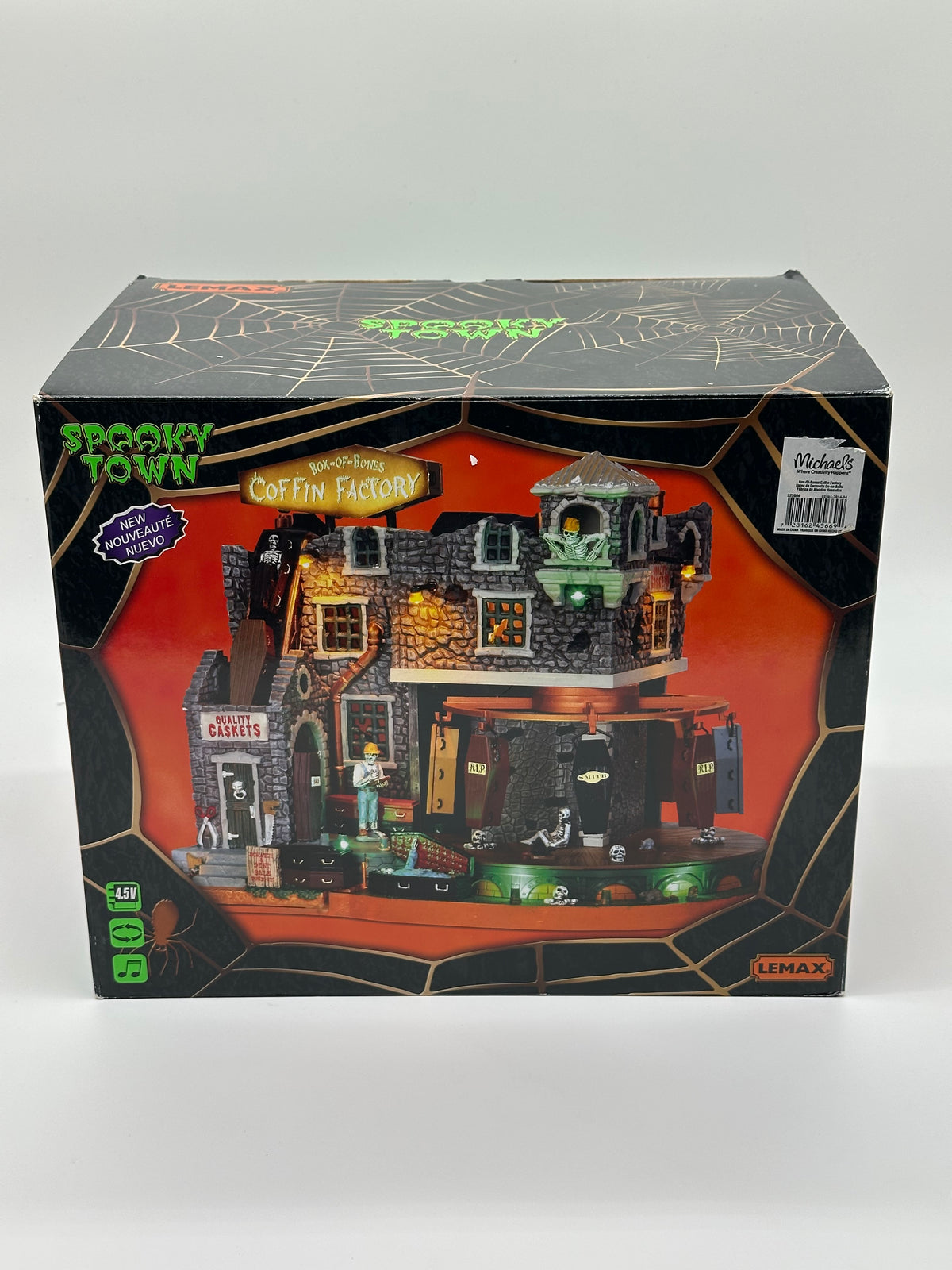 Lemax Spooky Town - Box-Of-Bones Coffin Factory