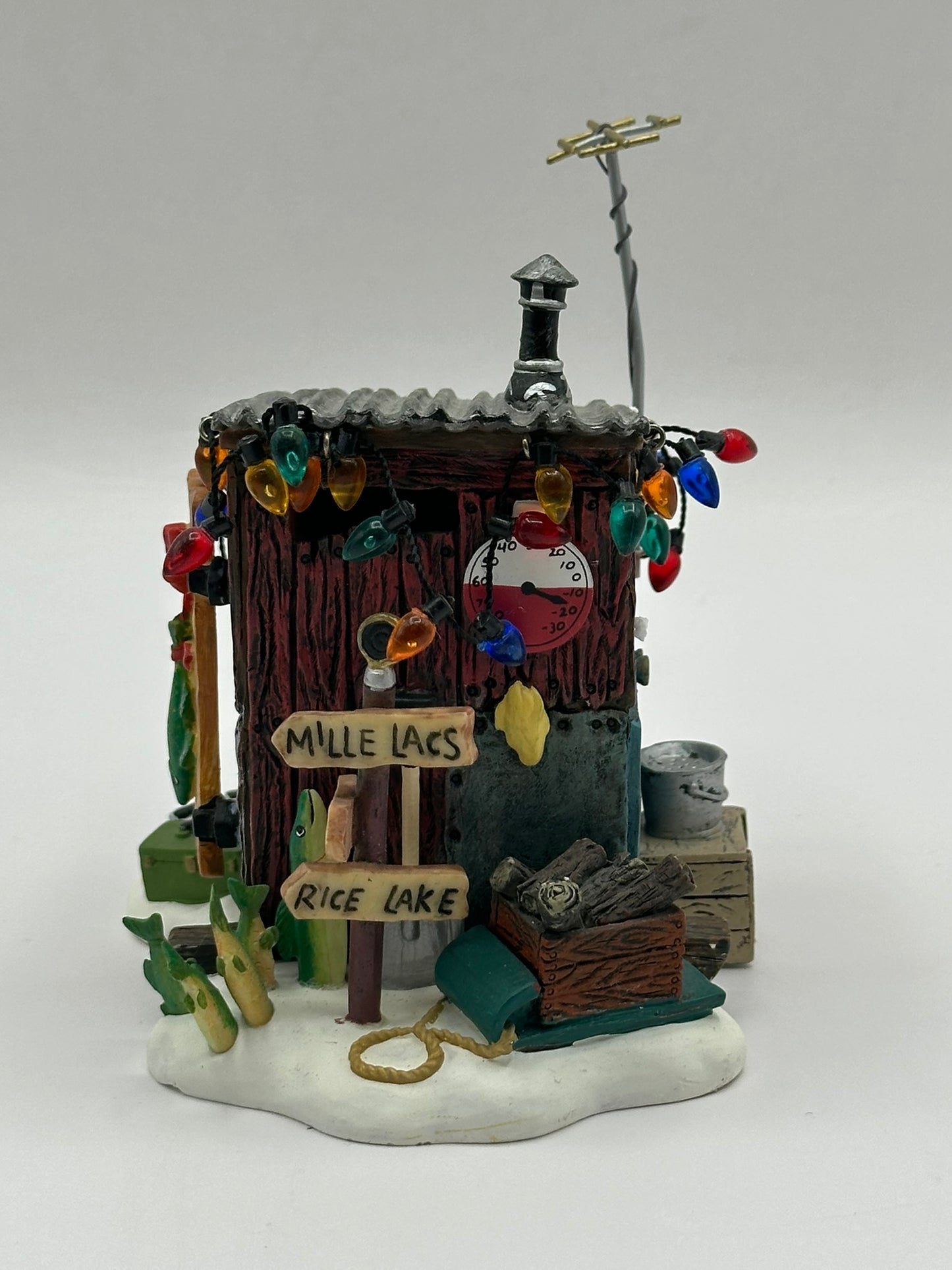Department 56 - Here Fishy Fishy Ice House - Village Accessories