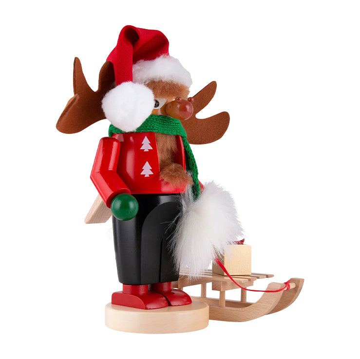 Steinbach Nutcracker - Chubby Rudolf with Sleigh 10.6"