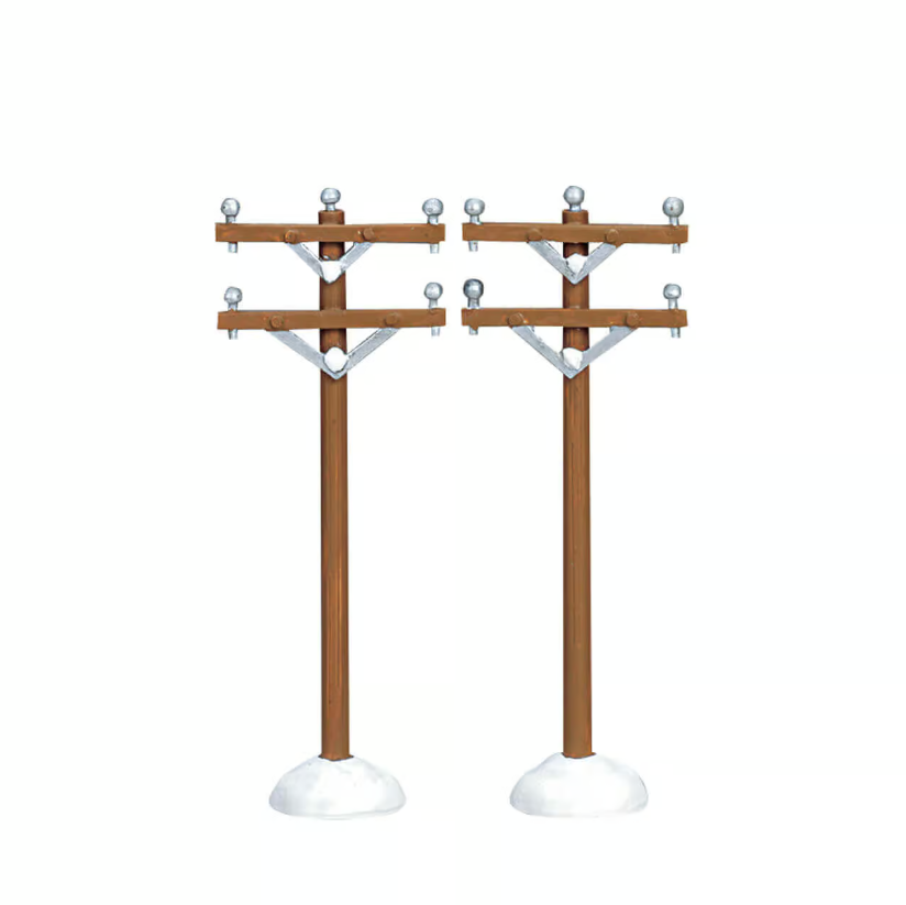 Lemax - Telephone Poles, Set Of 2