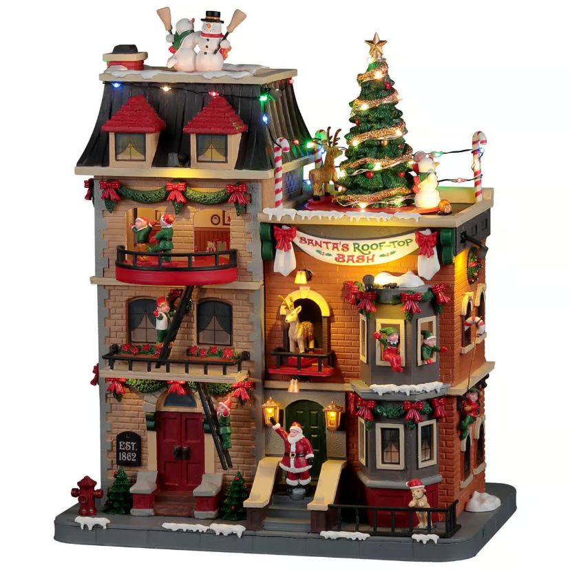 Lemax - Santa's Rooftop Bash