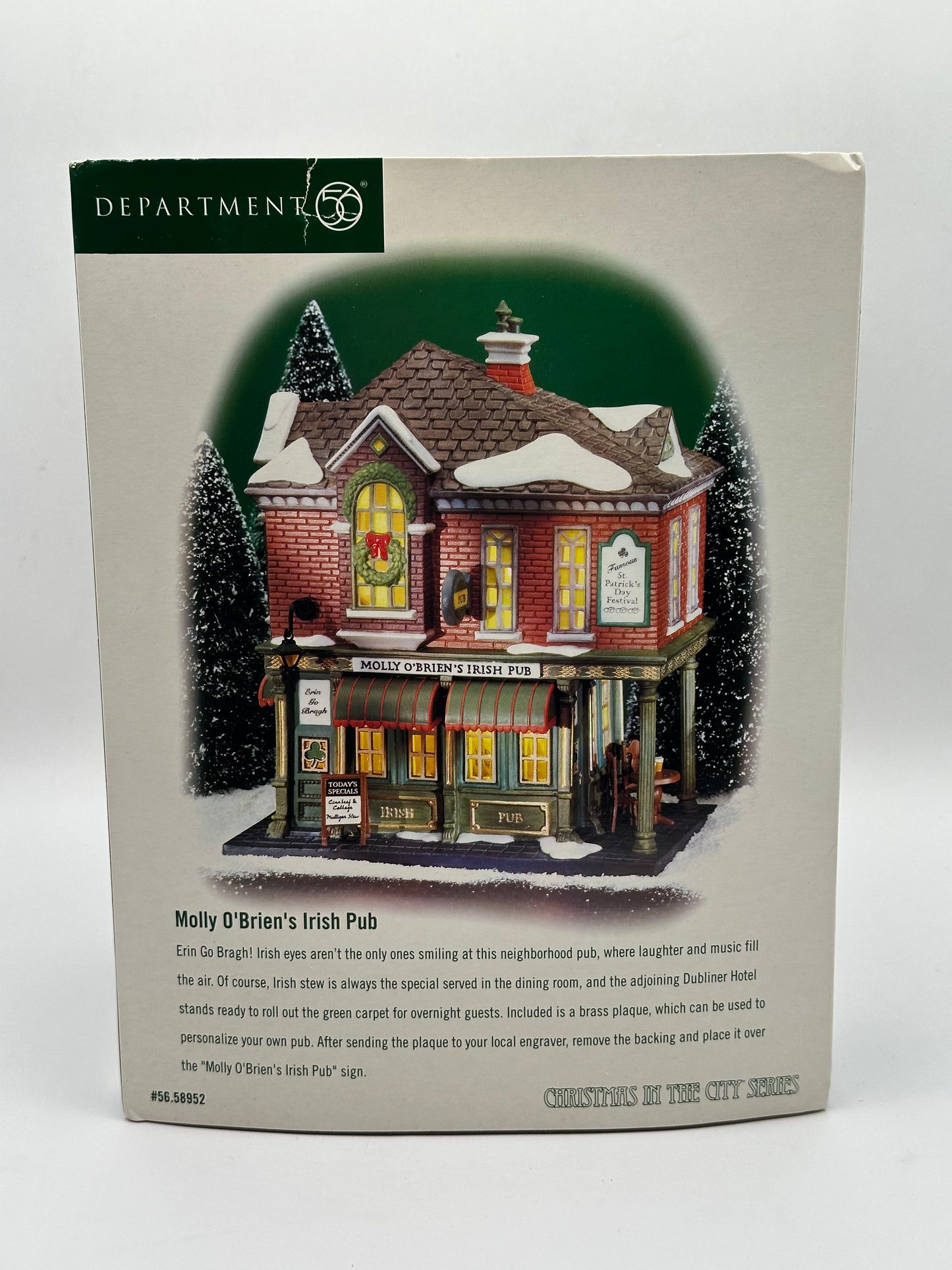 Department 56 - Molly O'Brien's Irish Pub - Christmas in the City