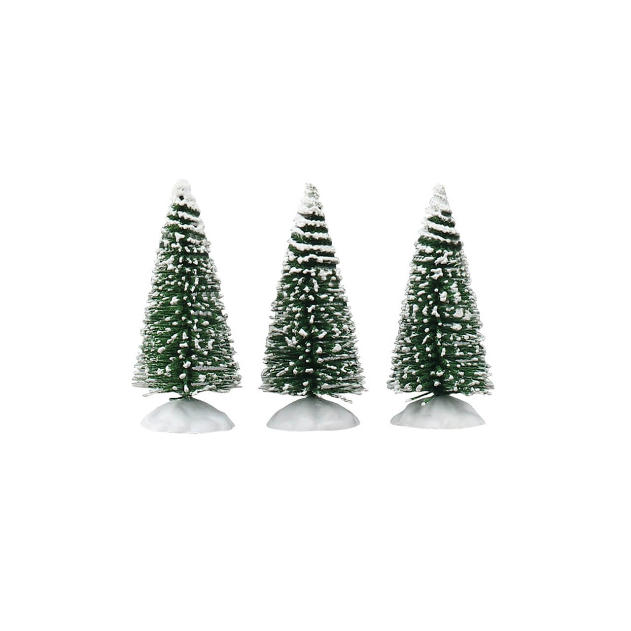 Lemax Bristle Tree, Mini, Set of 3 - Christmas village tree