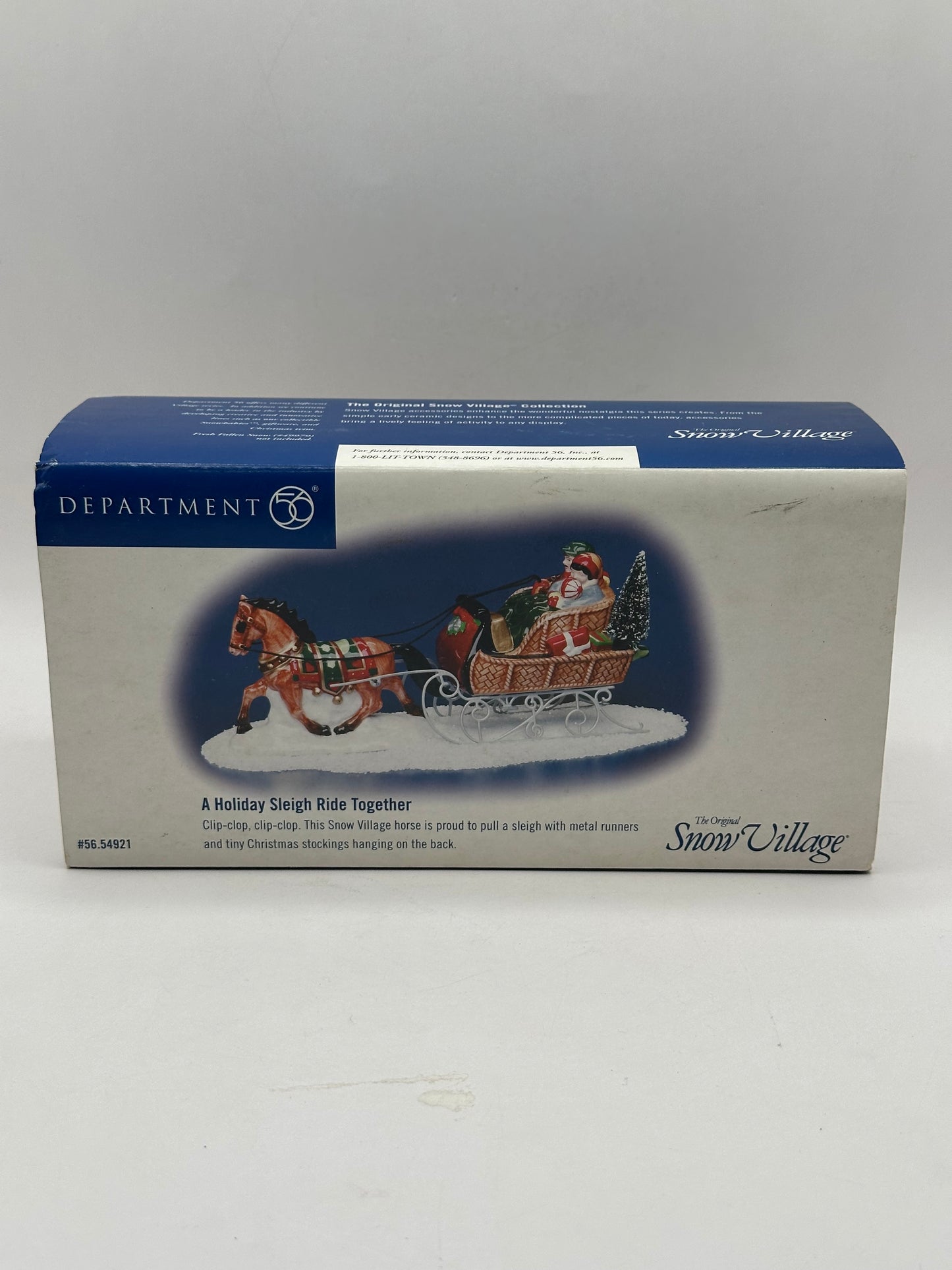 Department 56 - A Holiday Sleigh Ride Together - Original Snow Village