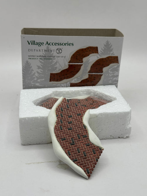 Department 56 - Winter Walkway, Curved - Village Accessories