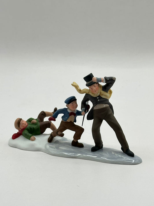 Department 56 - Sliding Down Cornhill With Bob Cratchit - Dickens' Village