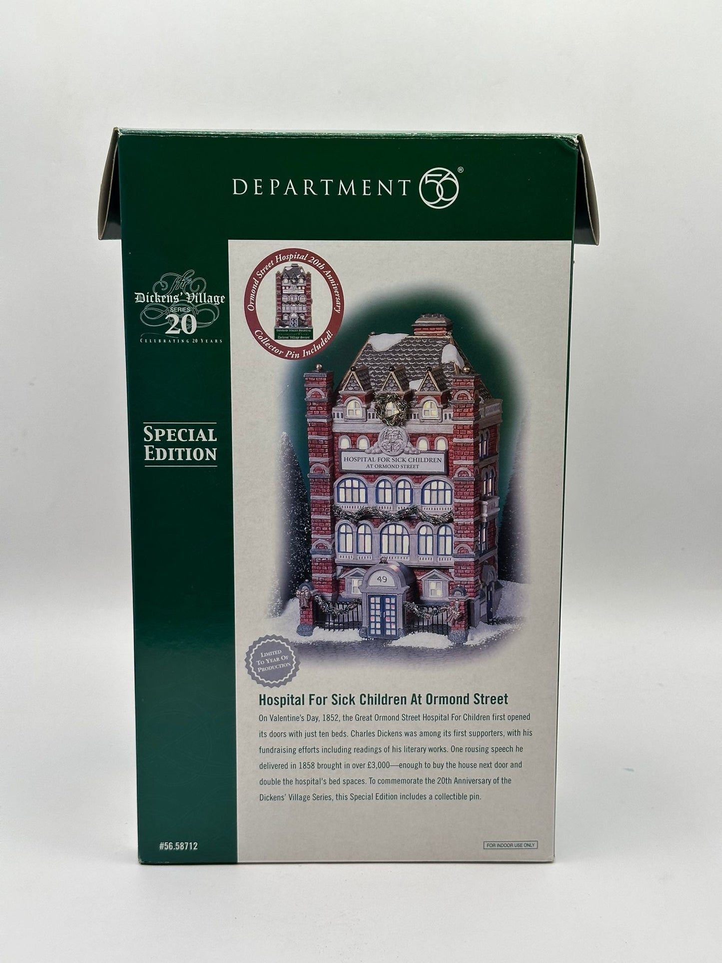 Department 56 - Hospital For Sick Children At Ormond Street - Dickens' Village