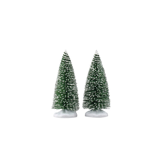 Lemax Bristle Tree, Small, Set of 2 - Christmas village tree