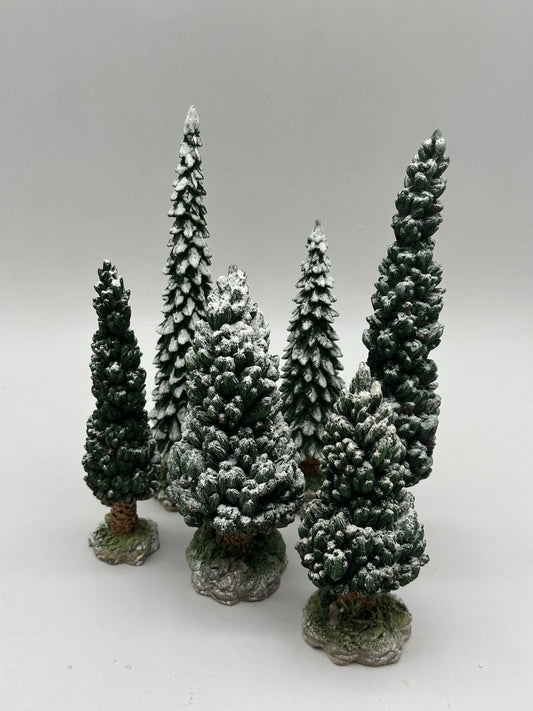 Department 56 - Snowy Evergreens (Medium) - Village Accessories