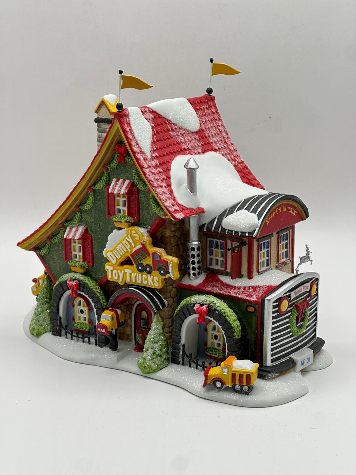 Department 56 - Dumpy's Toy Trucks - North Pole Series
