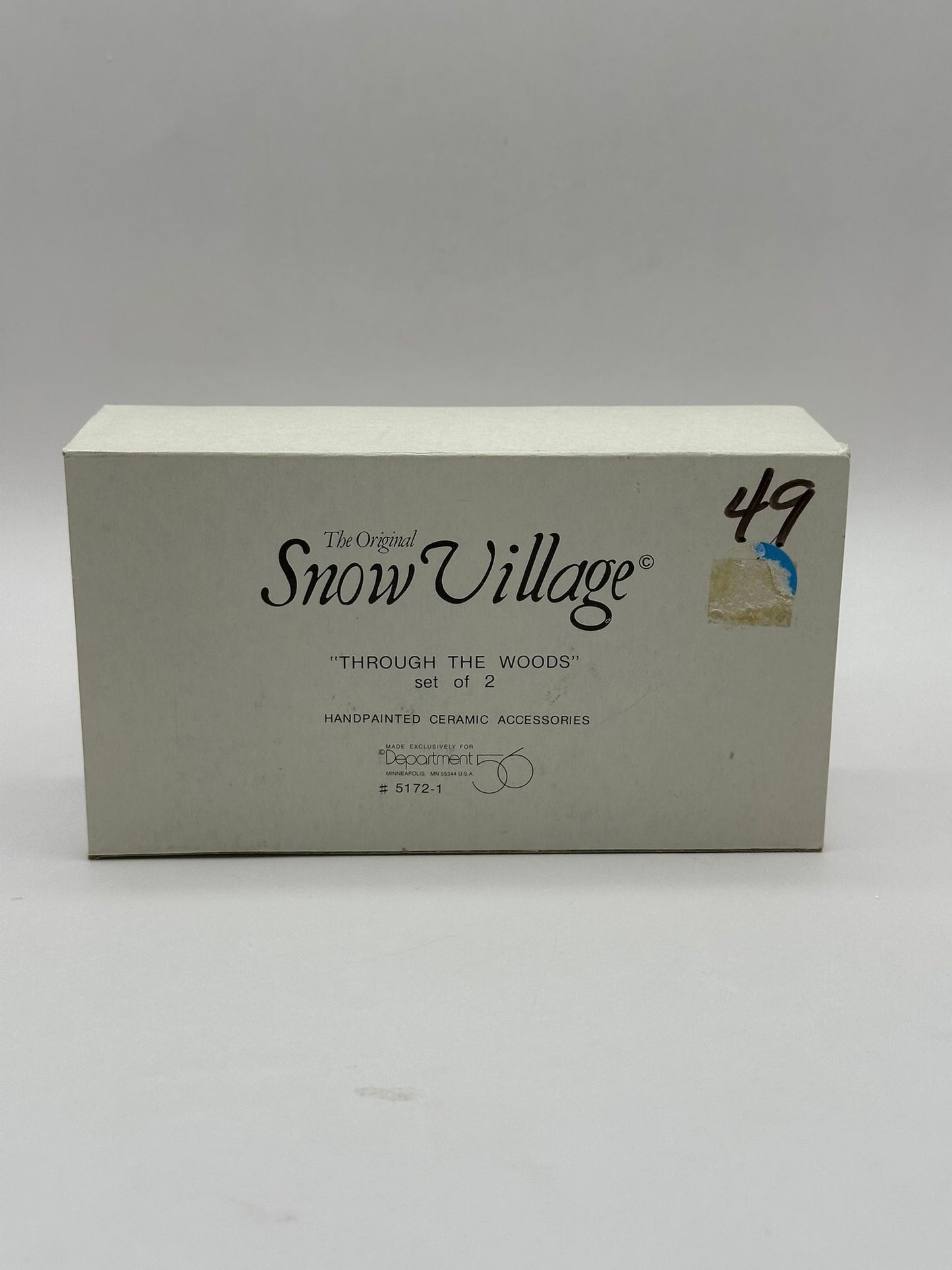 Department 56 - Through The Woods - Original Snow Village