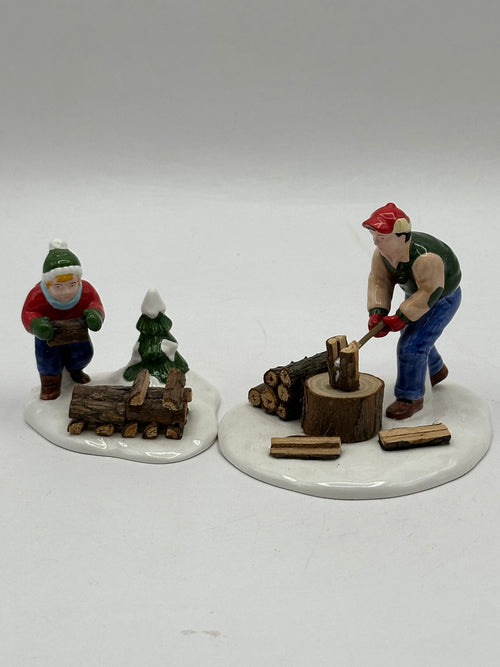 Department 56 - Chopping Firewood - Original Snow Village