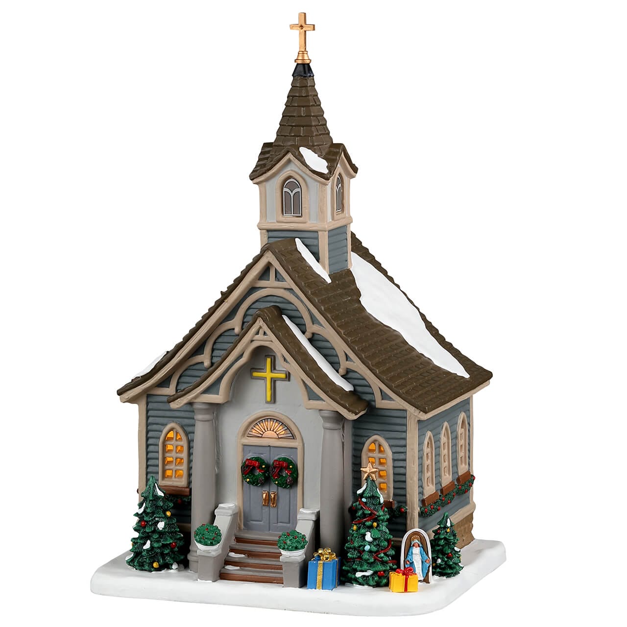 Lemax Small Town Church - Caddington Village Christmas village lighted building