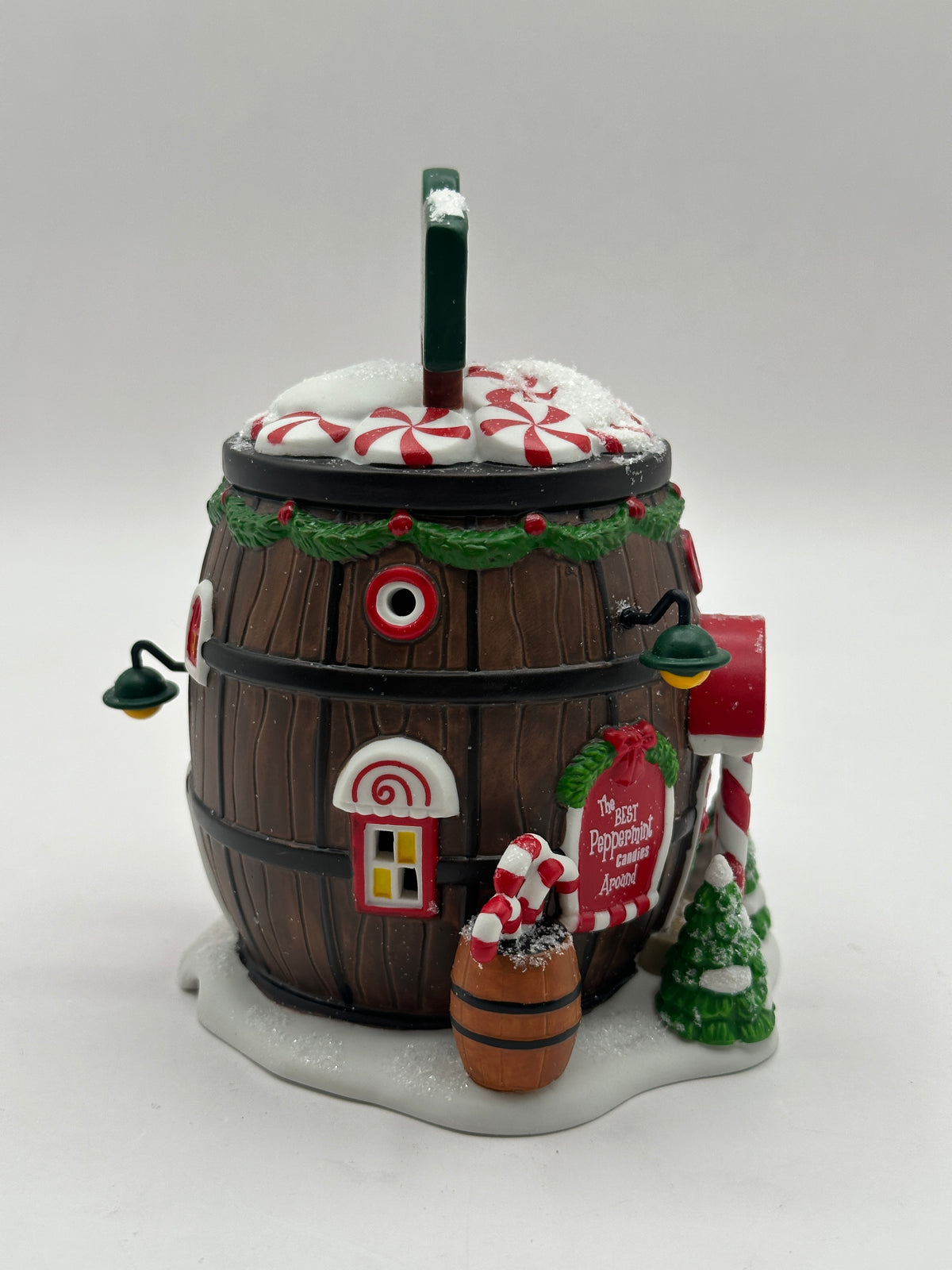 Department 56 - Pop's Peppermint Barrel - North Pole Series