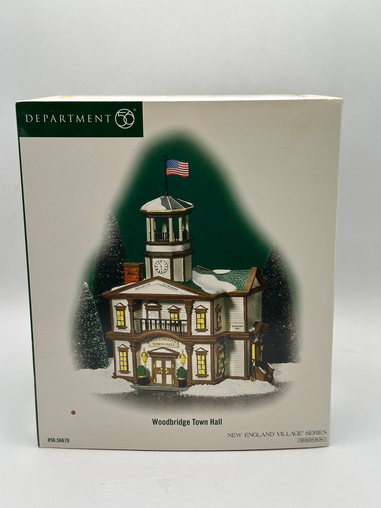Department 56 - Woodbridge Town Hall - New England Village