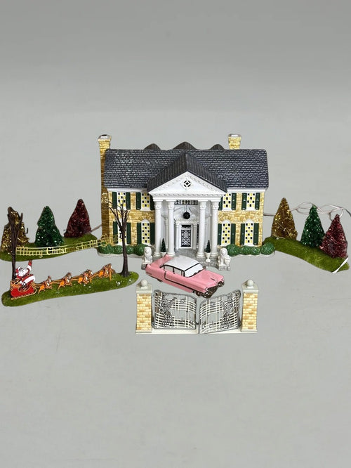 Department 56 - Elvis Presley's Graceland Gift Set - Original Snow Village