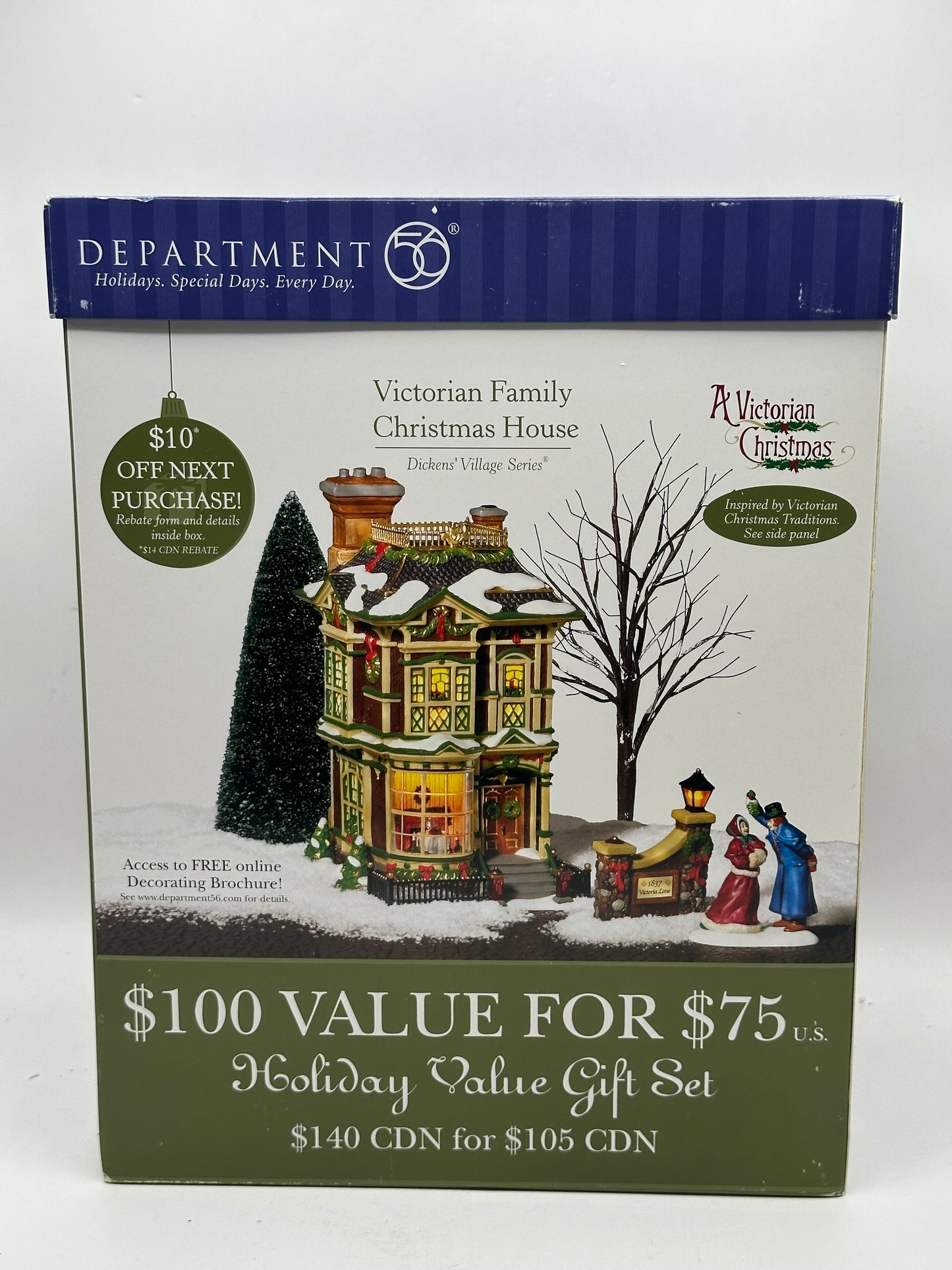 Department 56 - Victorian Family Christmas House - Dickens' Village