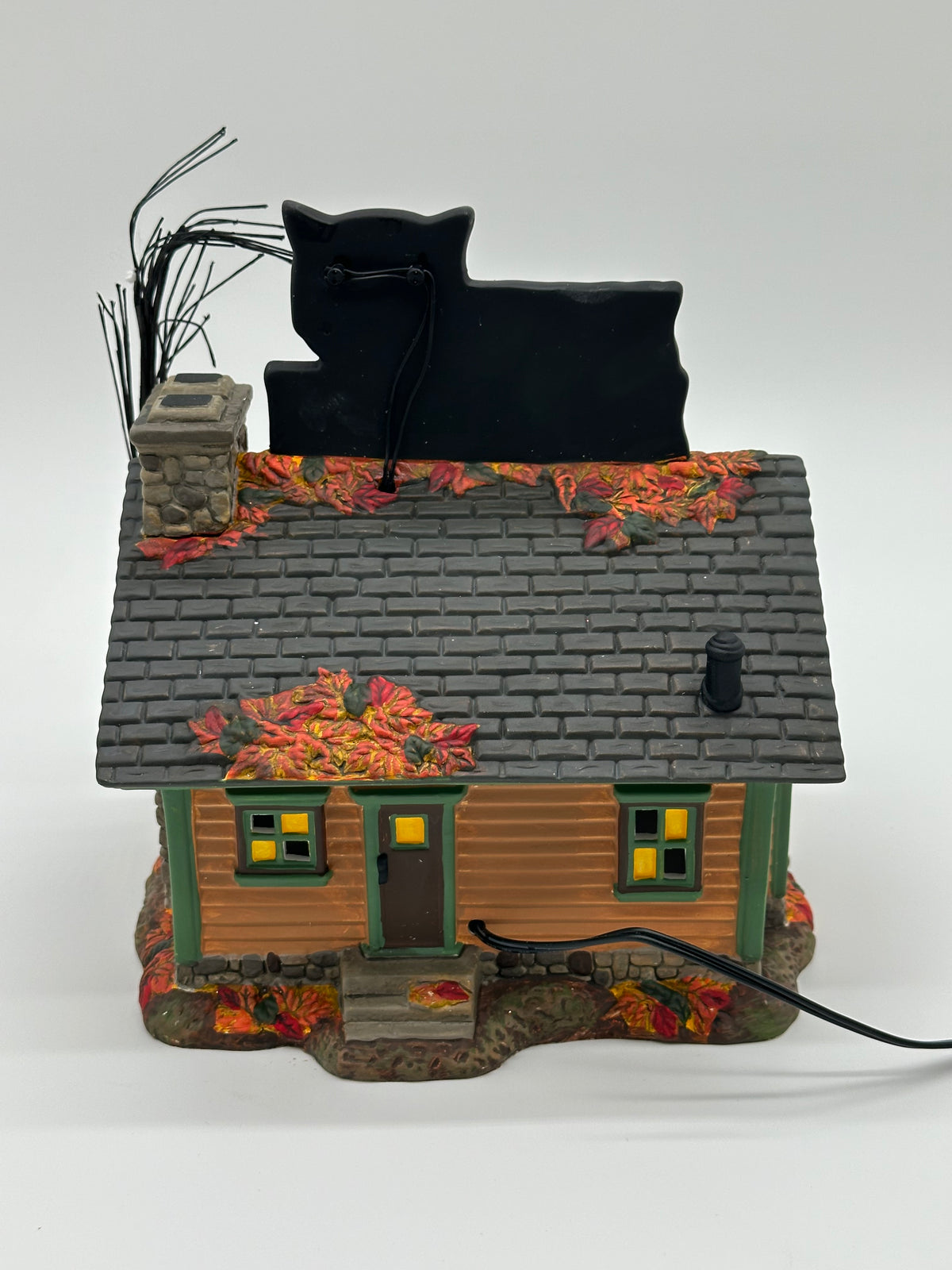 Department 56 - The Black Cat Flat - Snow Village Halloween