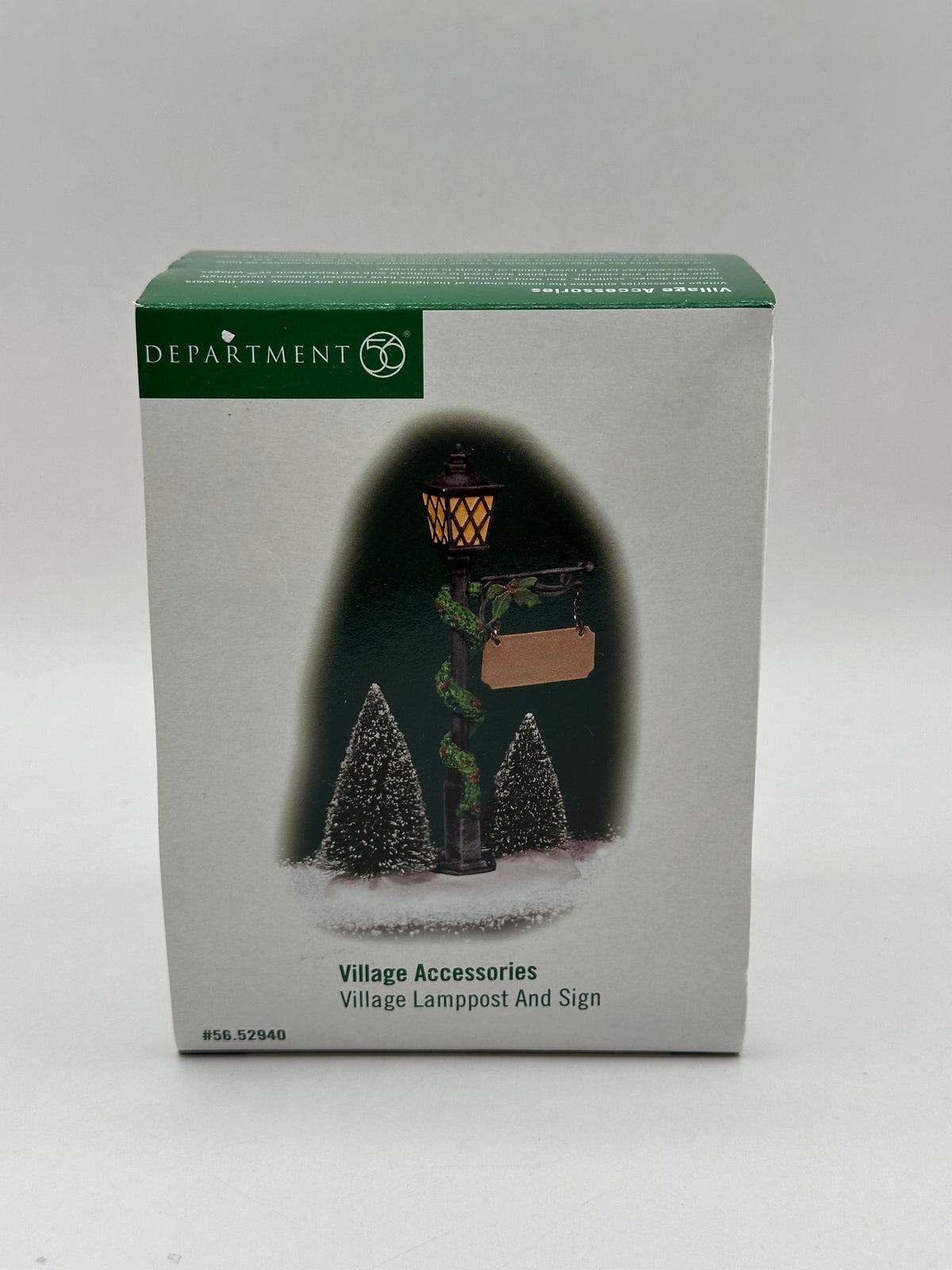 Department 56 - Village Lamppost And Sign - Village Accessories