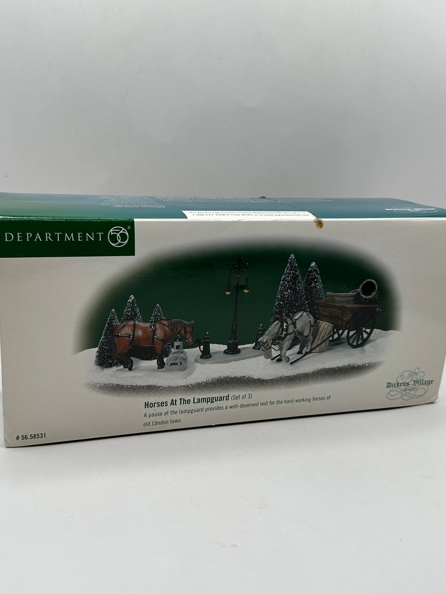 Department 56 - Horses At The Lampguard - Dickens' Village