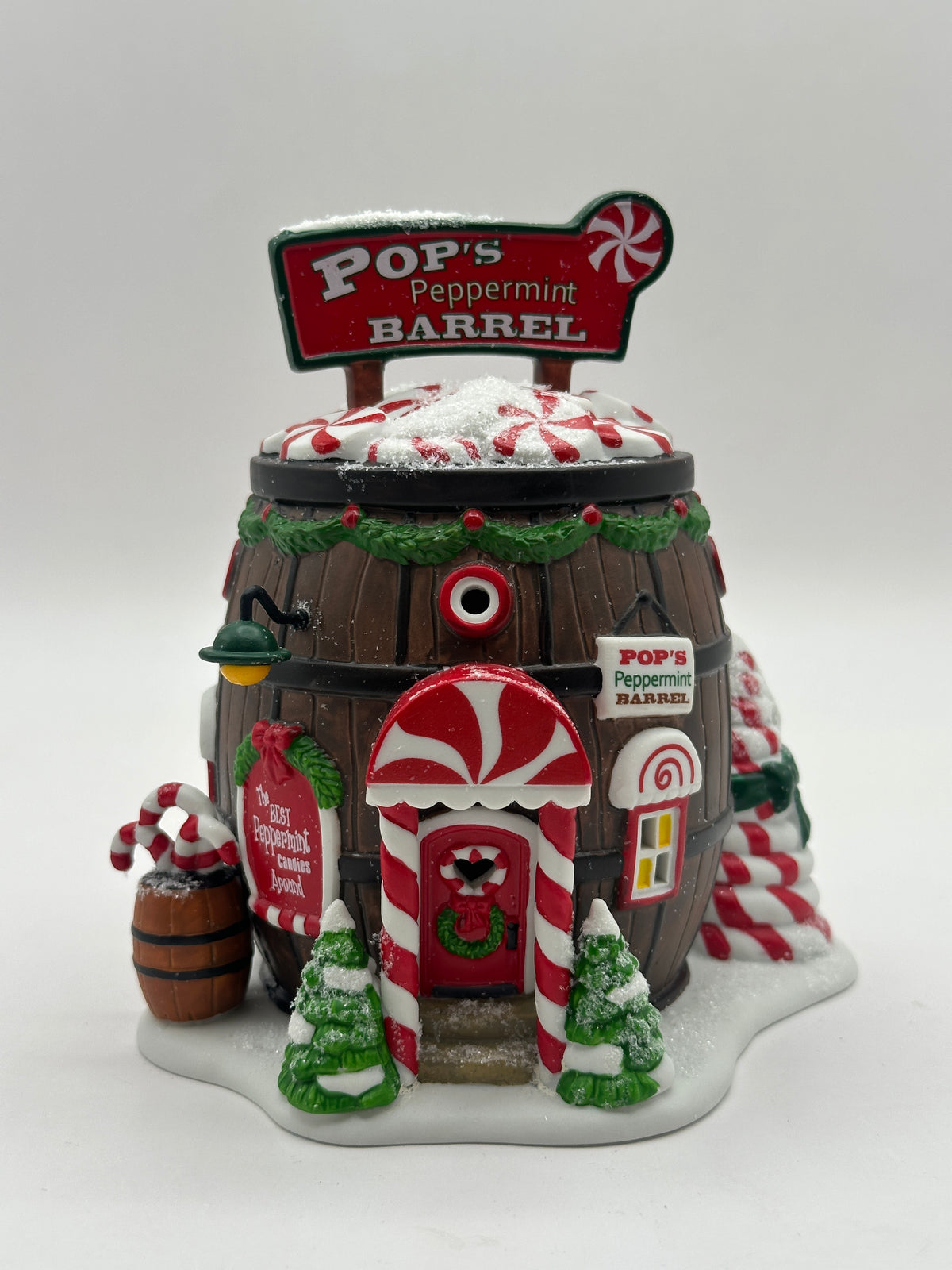 Department 56 - Pop's Peppermint Barrel - North Pole Series