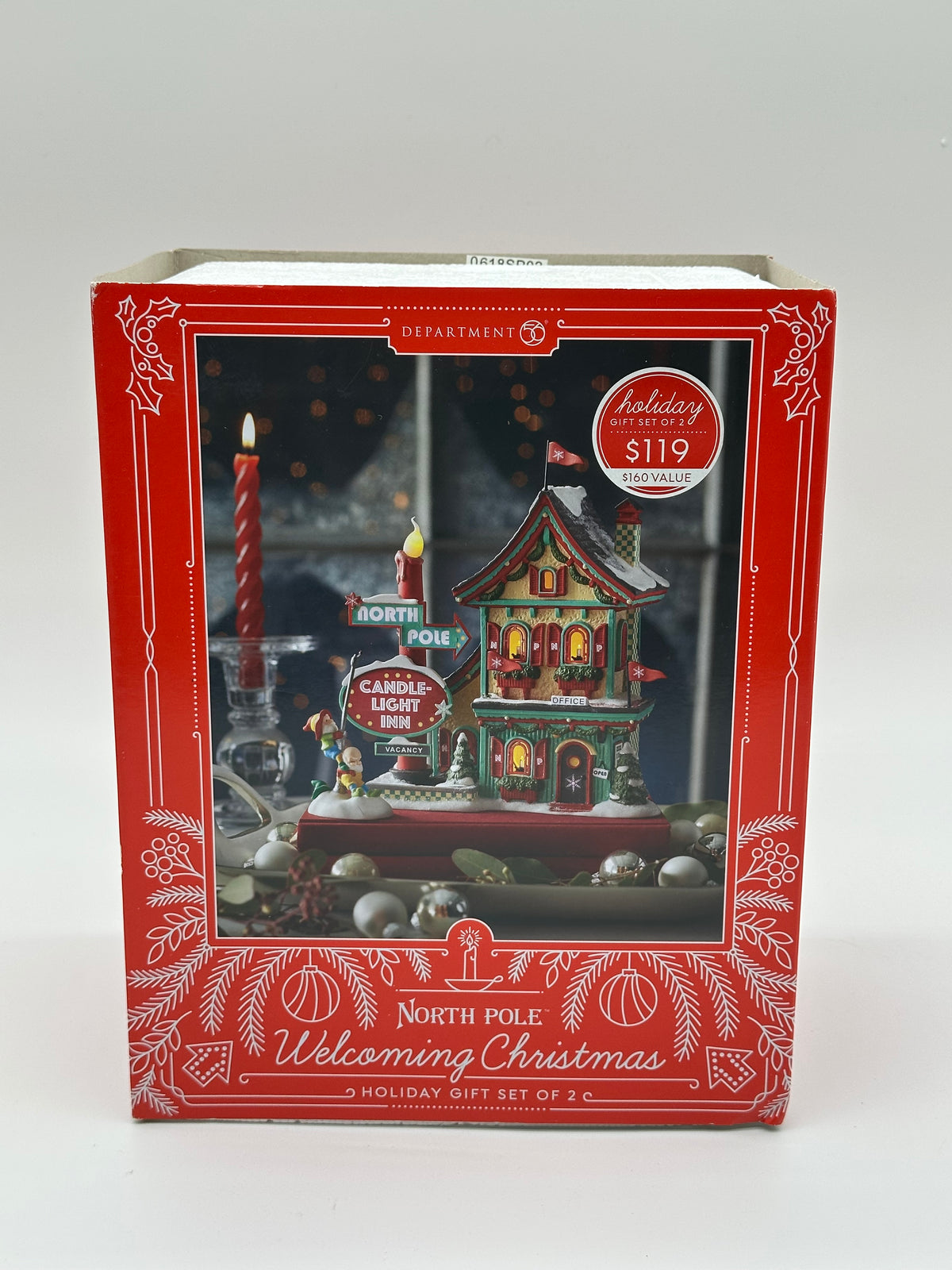Department 56 - North Pole Welcoming Christmas Candle-Light Inn - North Pole Series