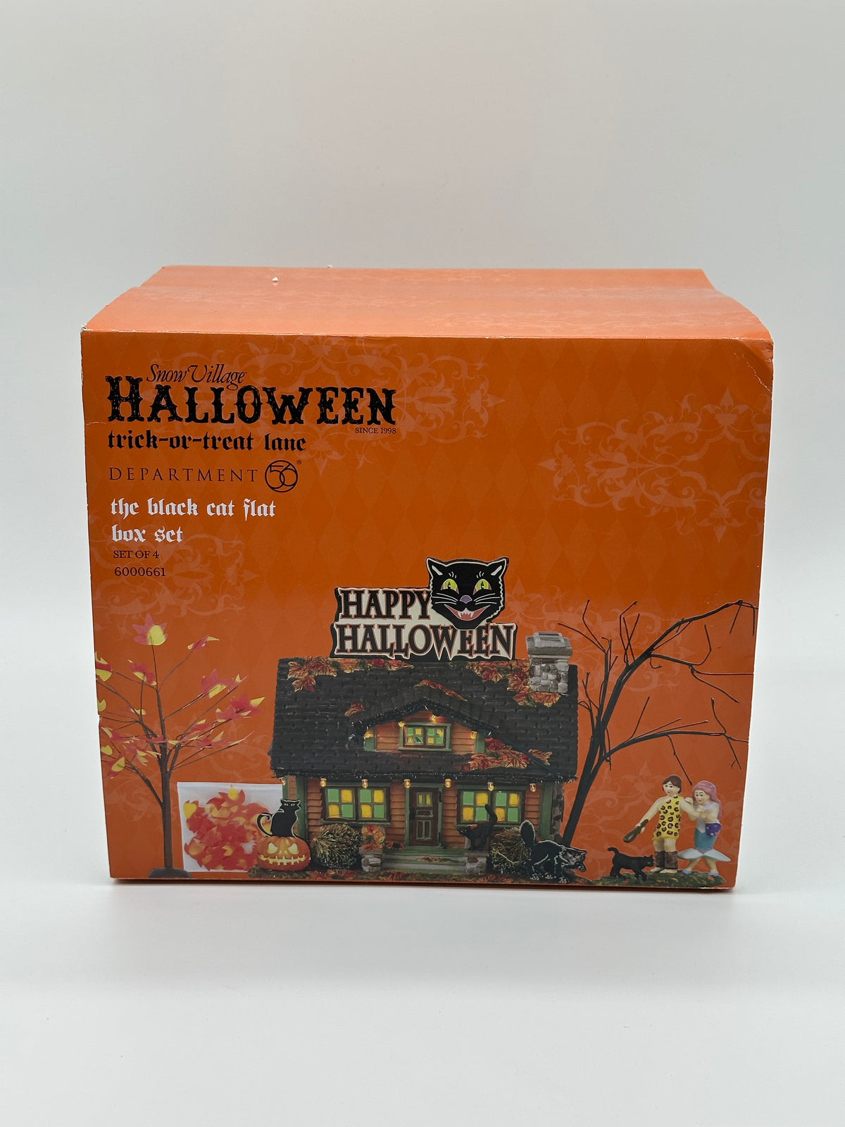 Department 56 - The Black Cat Flat - Snow Village Halloween