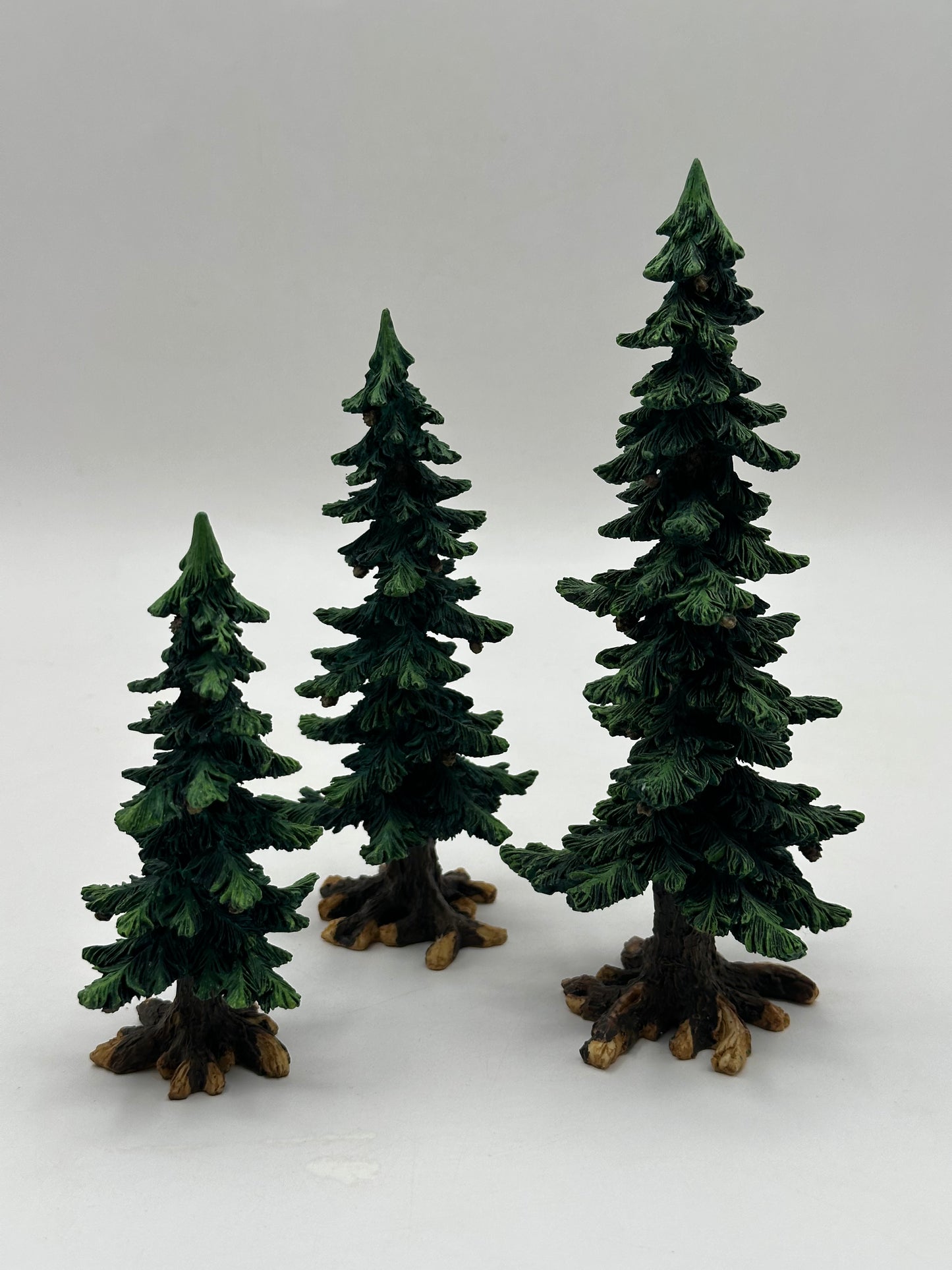 Department 56 - Pine Trees With Pine Cones - Village Accessories