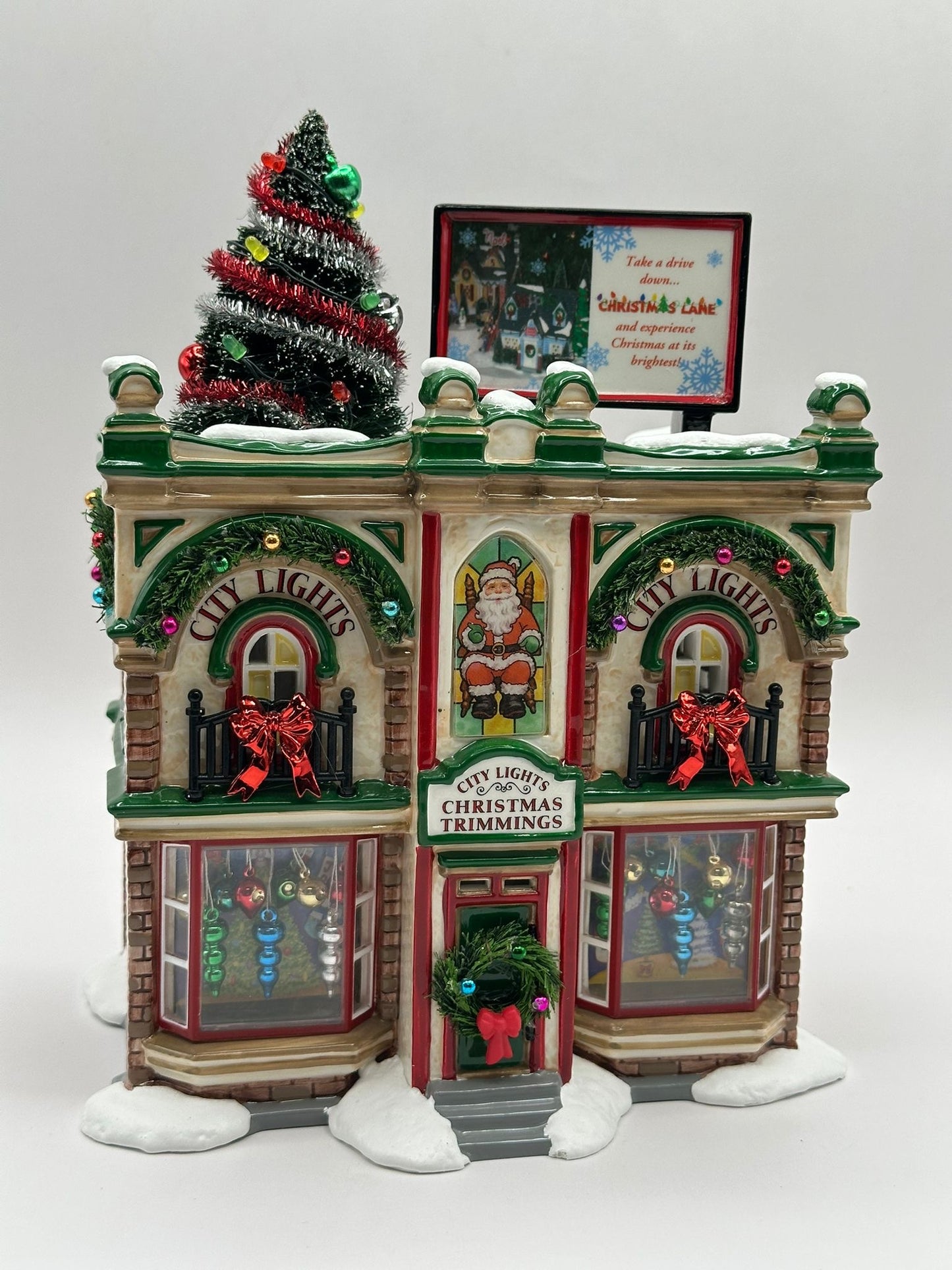 Department 56 - City Lights Christmas Trimmings - Original Snow Village