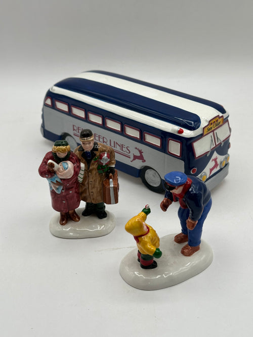 Department 56 - A Ride On The Reindeer Lines - Original Snow Village