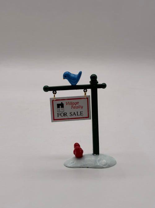Department 56 - For Sale Sign - Original Snow Village