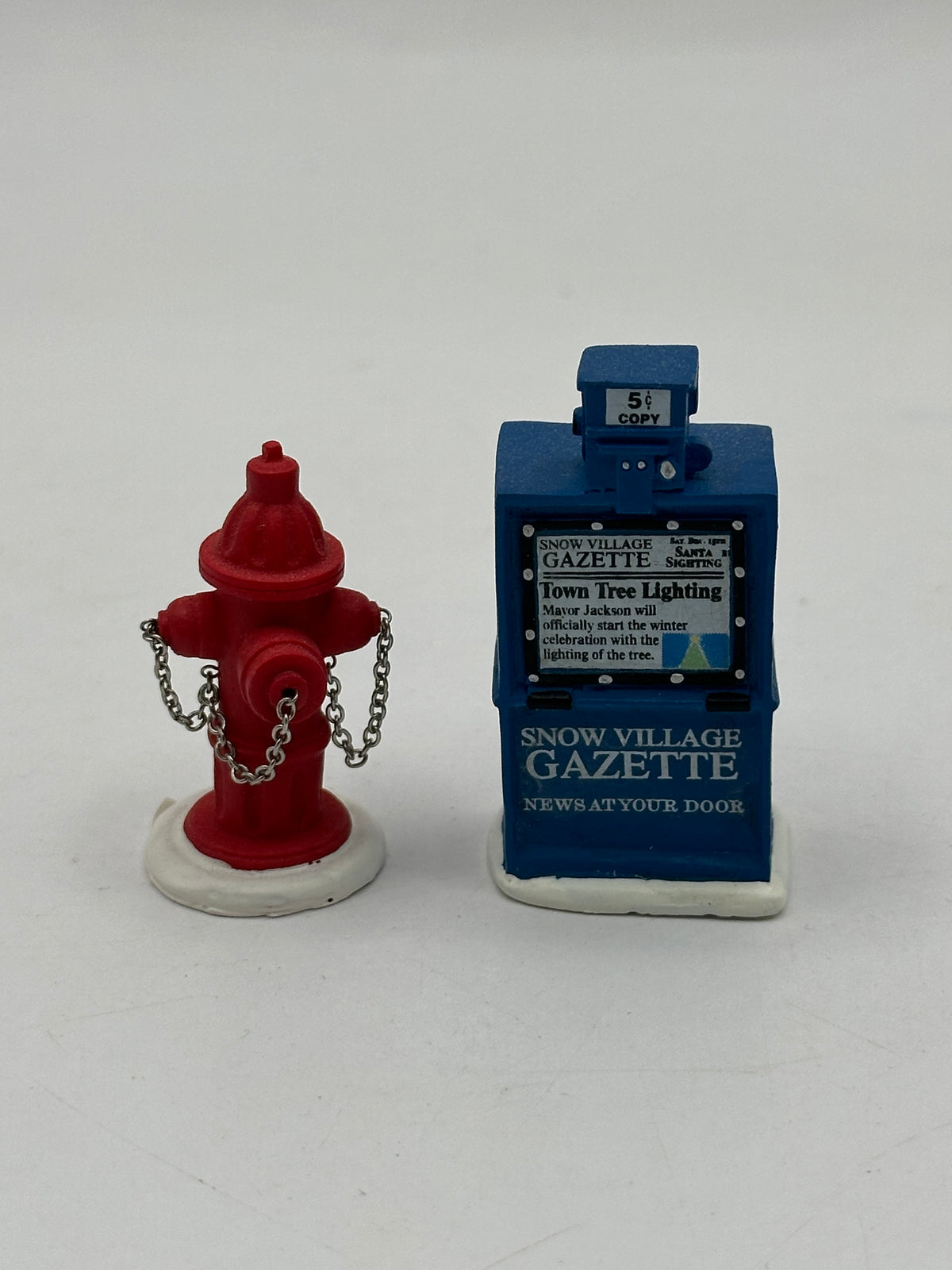 Department 56 - Fire Hydrant, Paper Box - Village Accessories