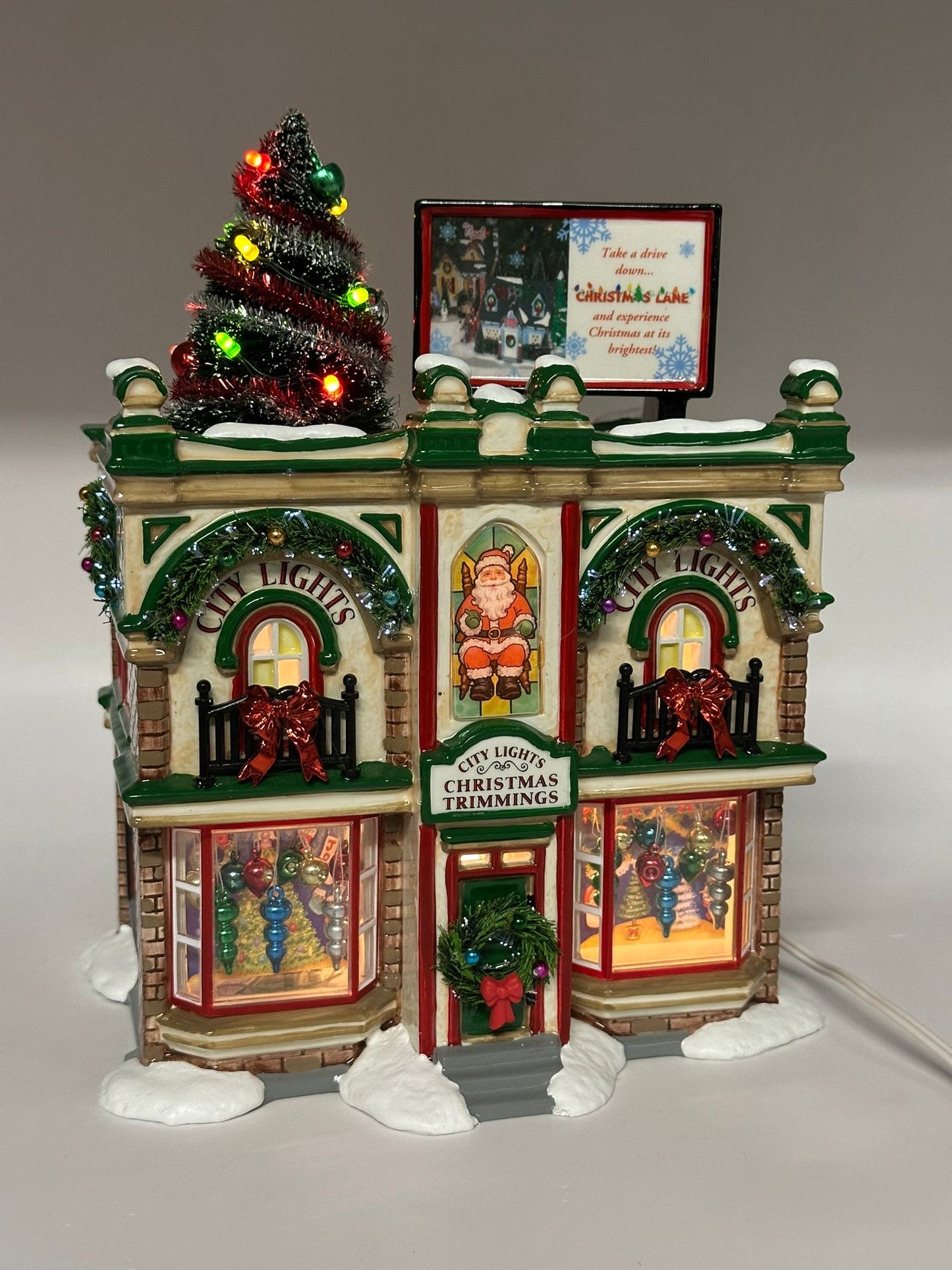 Department 56 - City Lights Christmas Trimmings - Original Snow Village